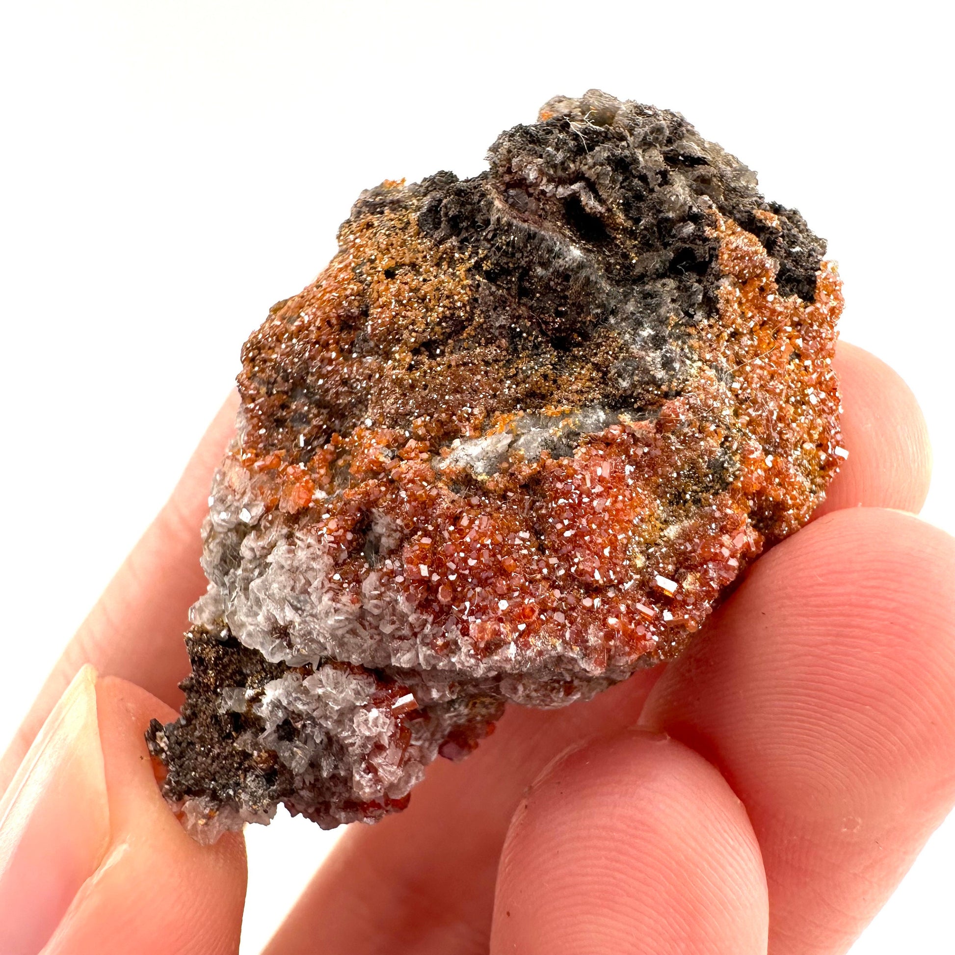 Vanadinite Crystal (Arizona, USA), raw vanadinite, vanadinite specimen