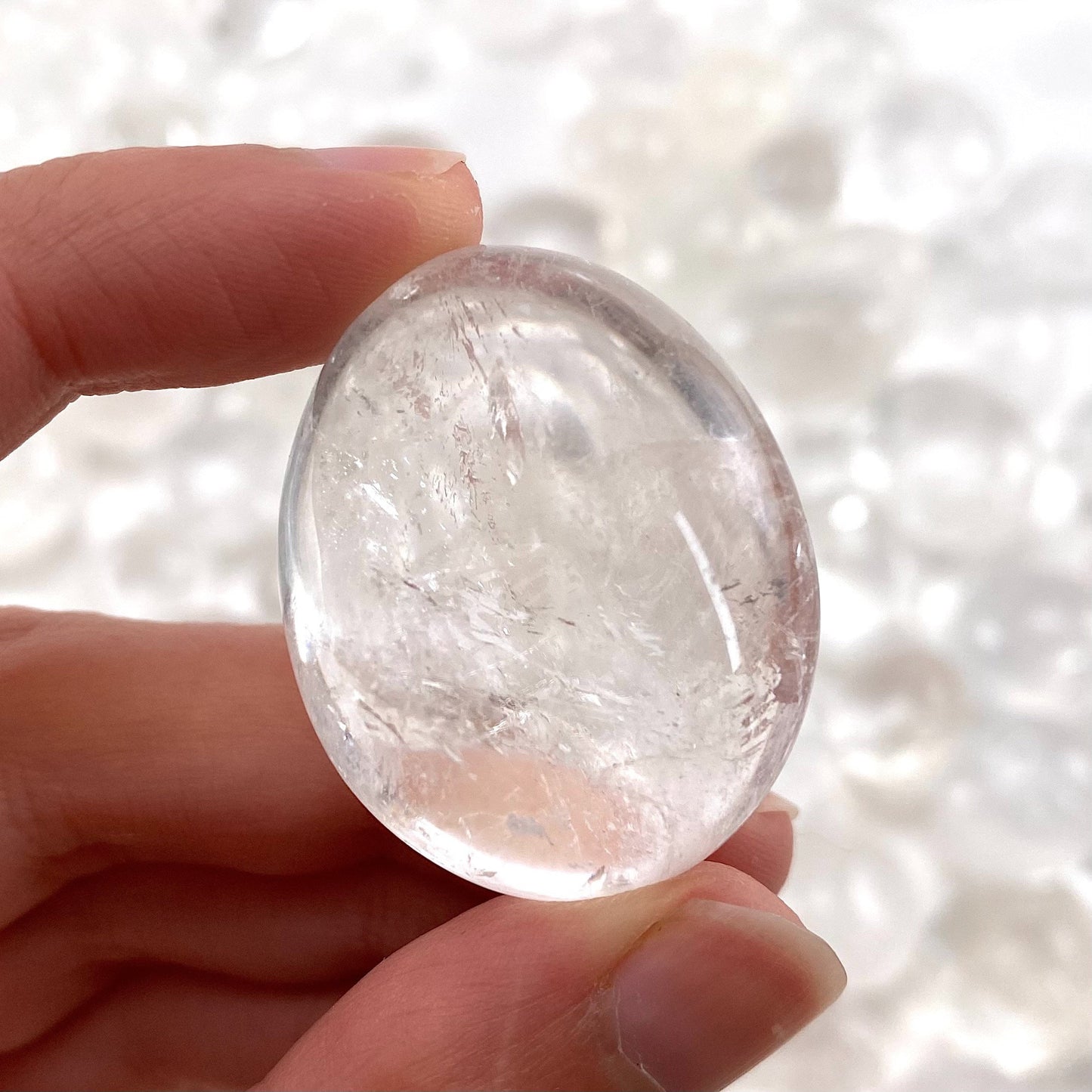 ONE Quartz Tumble, natural quartz, polished quartz, clear quartz tumble, quartz crystal, tumbled stones