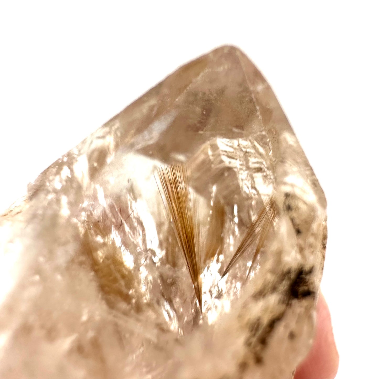 Rare! ONE Goethite Quartz Point (Madagascar), goethite included quartz, crystal, amethyst crystal goethite included quartz, mineral specimen