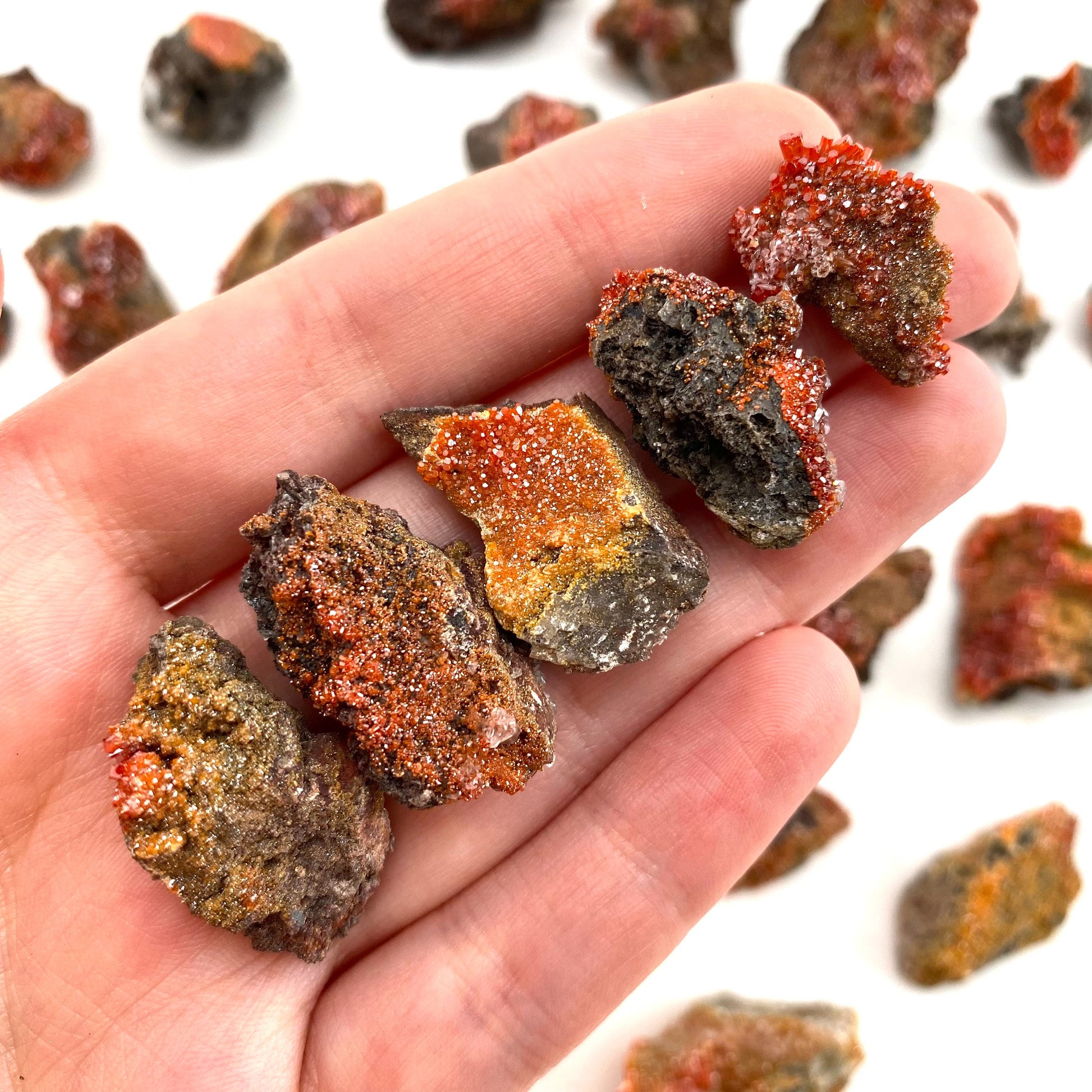 ONE Mini Vanadinite Cluster (Arizona, USA) | raw vanadinite, vanadinite specimen, vanadinite crystal, mineral specimen
