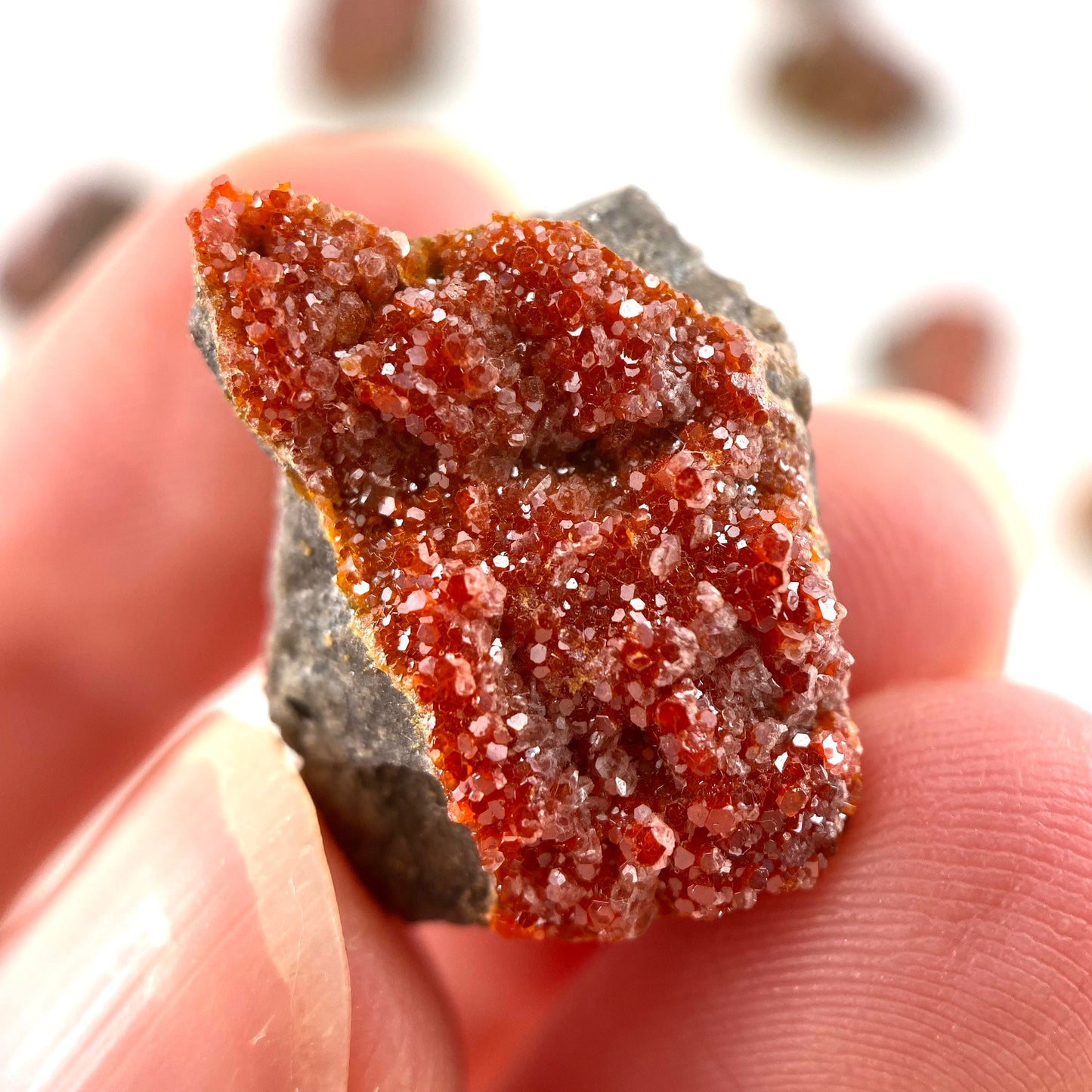 ONE Mini Vanadinite Cluster (Arizona, USA) | raw vanadinite, vanadinite specimen, vanadinite crystal, mineral specimen