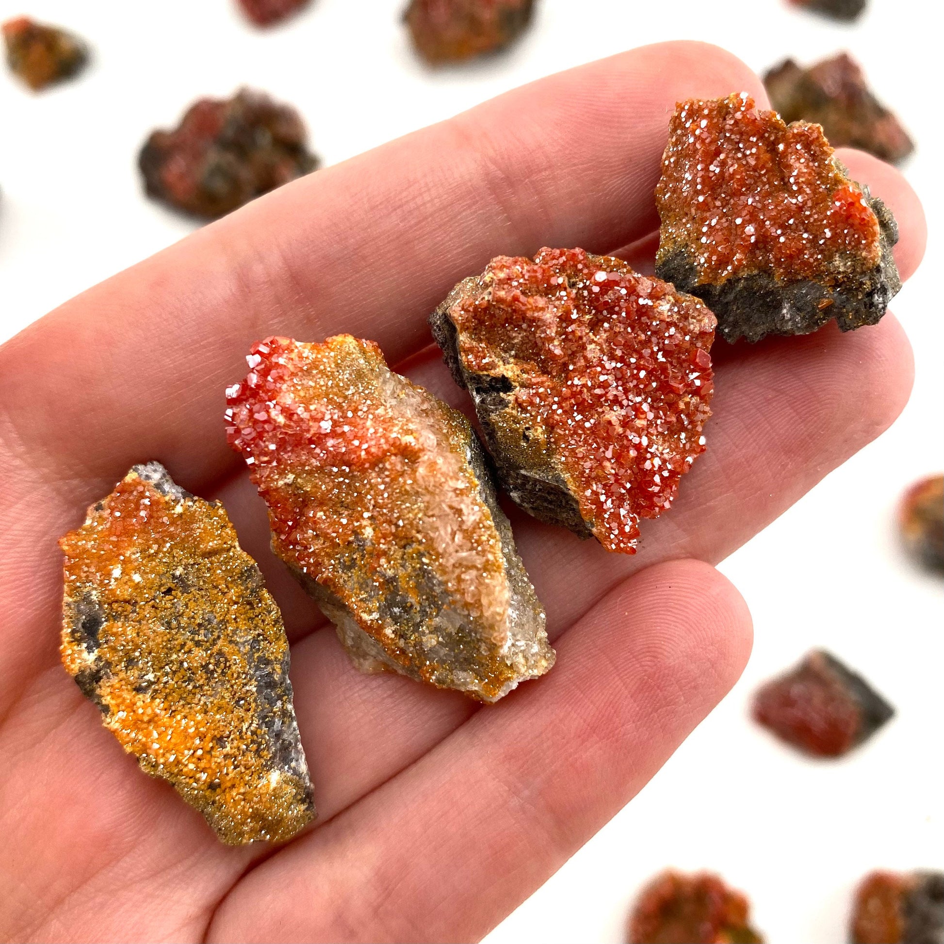 ONE Mini Vanadinite Cluster (Arizona, USA) | raw vanadinite, vanadinite specimen, vanadinite crystal, mineral specimen
