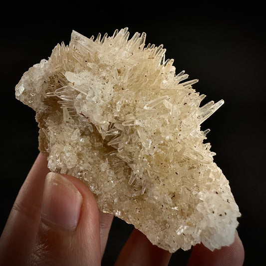 Calcite Cluster (Indonesia) | Scalenohedral calcite, white calcite, calcite crystal, hedgehog calcite, crystals, mineral specimen