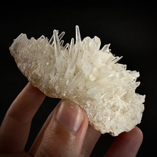 Calcite Cluster (Indonesia) | Scalenohedral calcite, white calcite, calcite crystal, hedgehog calcite, crystals, mineral specimen
