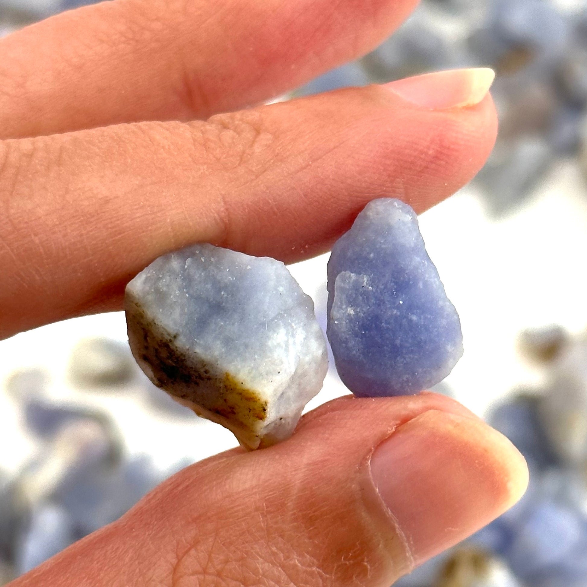 5 Grams of Blue Hackmanite Chips | raw hackmanite, blue hackmanite, hackmanite crystal, purple hackmanite
