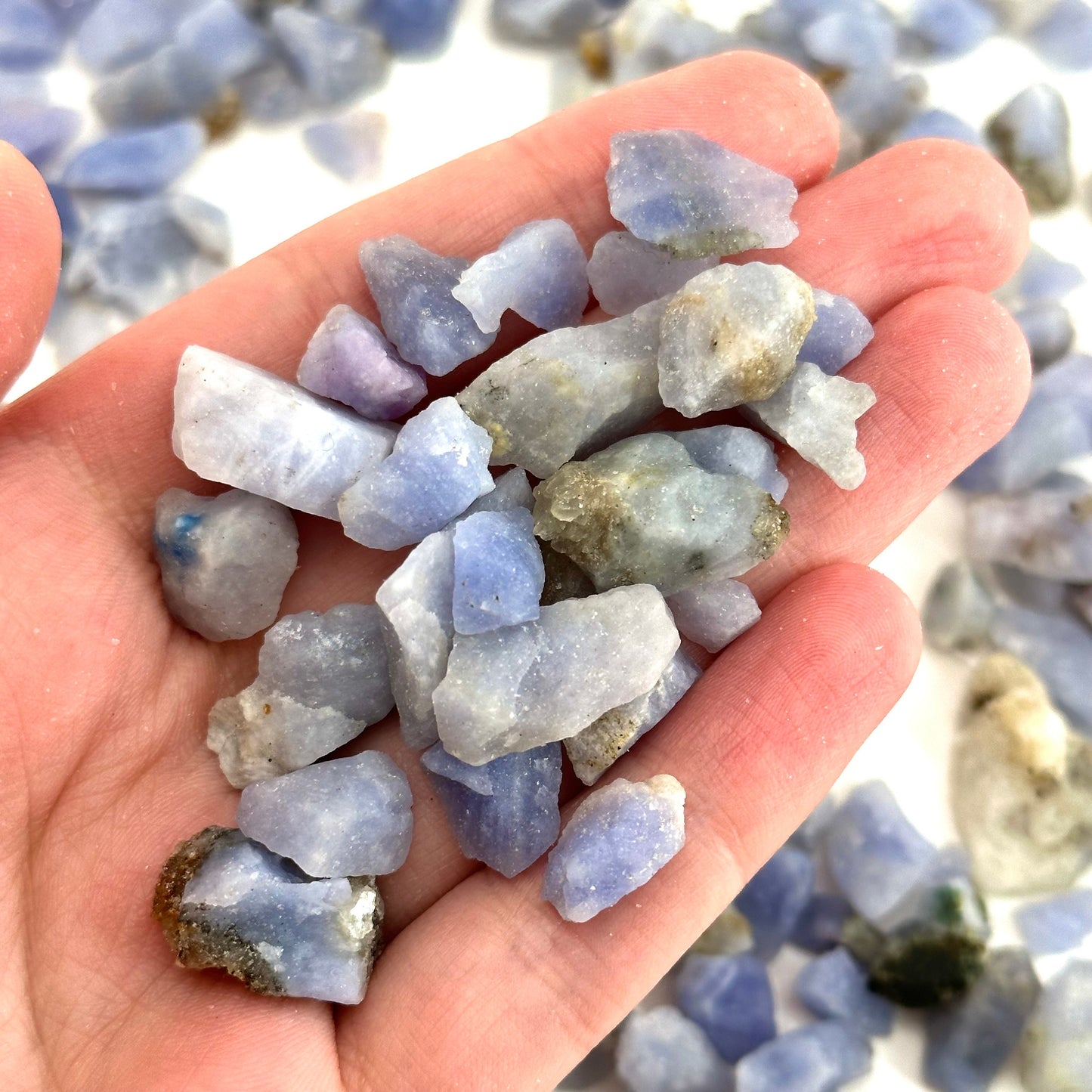 5 Grams of Blue Hackmanite Chips | raw hackmanite, blue hackmanite, hackmanite crystal, purple hackmanite