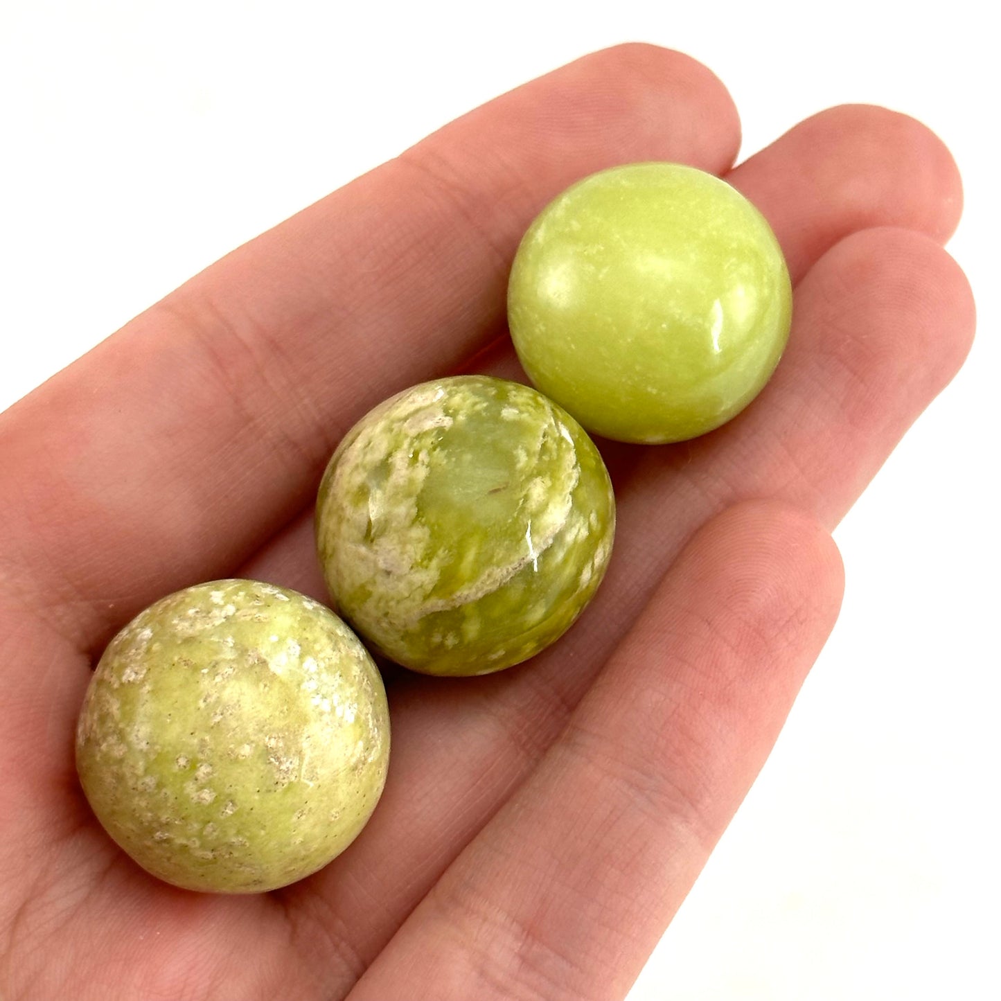 Mini Serpentine Sphere, crystal ball, green serpentine sphere, polished serpentine, crystals
