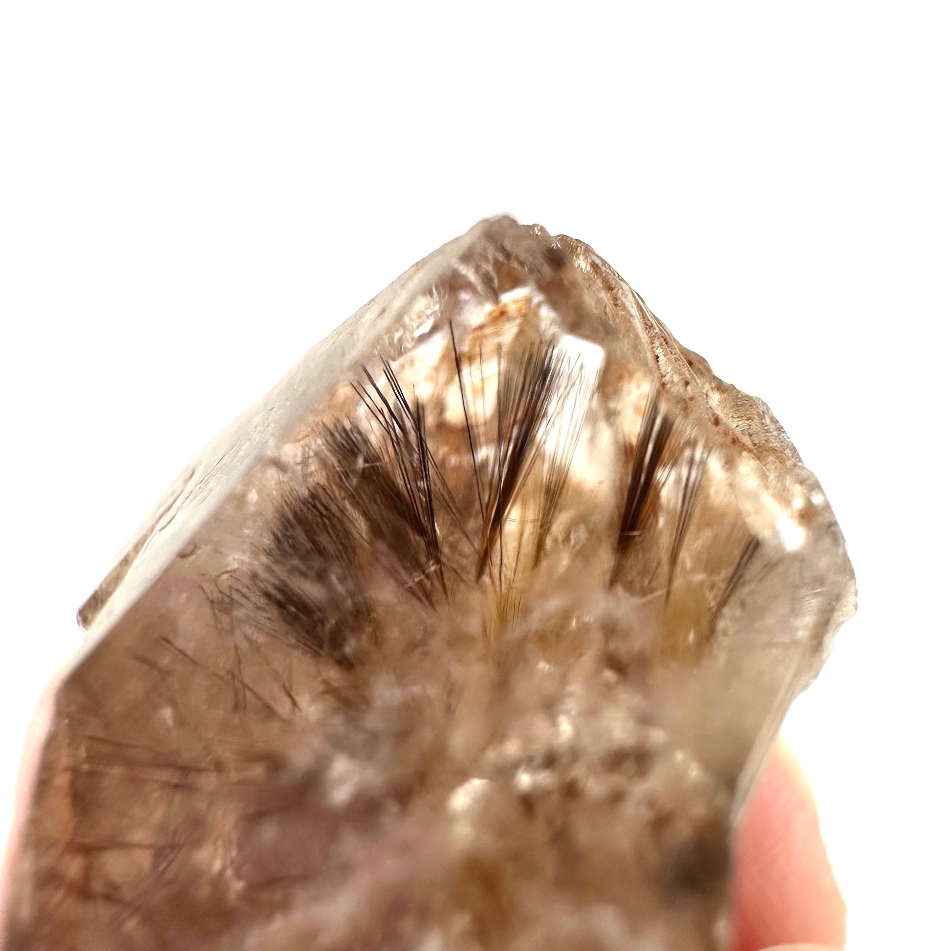 Rare! ONE Goethite Quartz Point (Madagascar), goethite included quartz, crystal, amethyst crystal goethite included quartz, mineral specimen