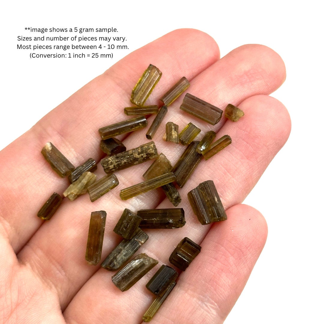 Mini Epidote Crystals | 1 Gram (Pakistan), epidote specimen, green epidote, epidote crystal, mineral specimen, crystals