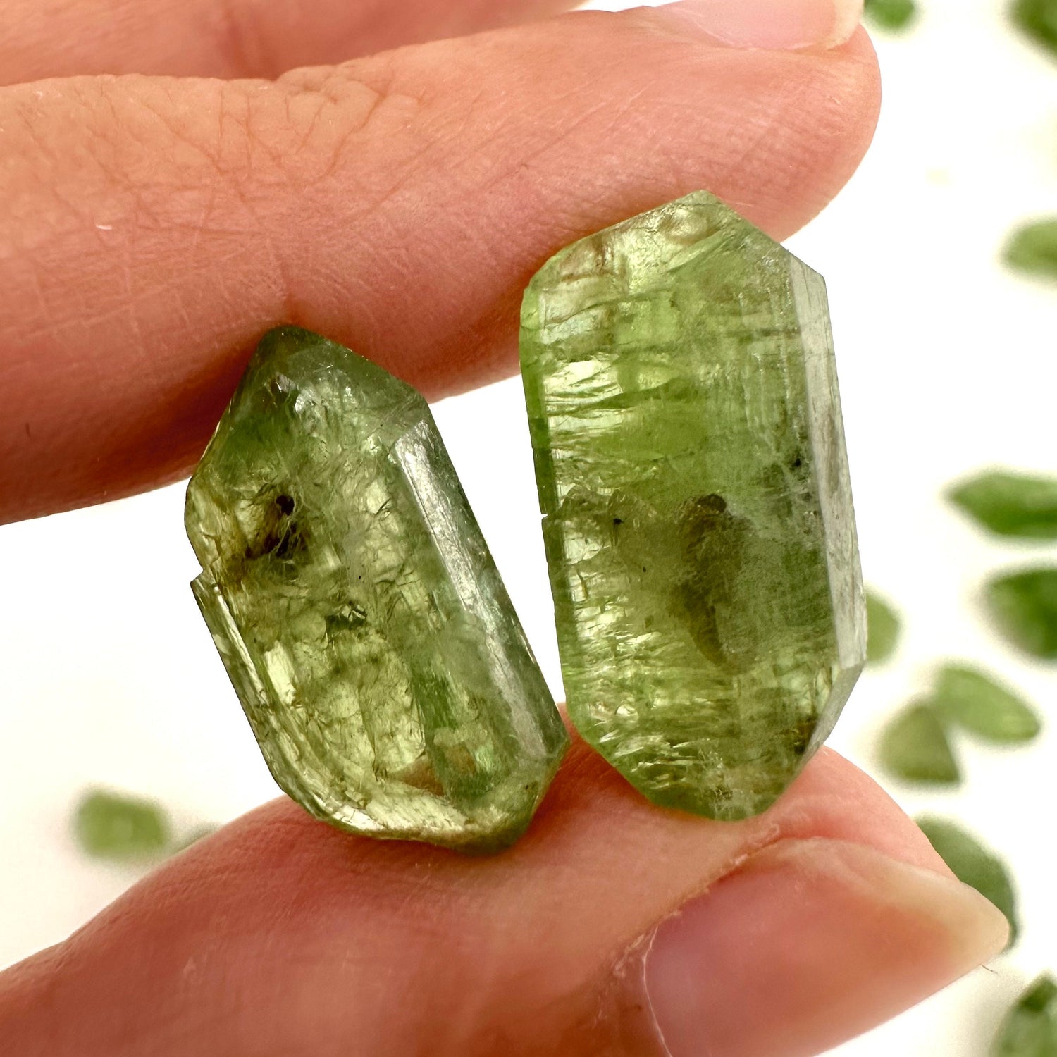 ONE Chromium Diopside Crystal (Afghanistan) | chrome diopside, diopside specimen, green diopside, diopside crystal, mineral specimen, crysta