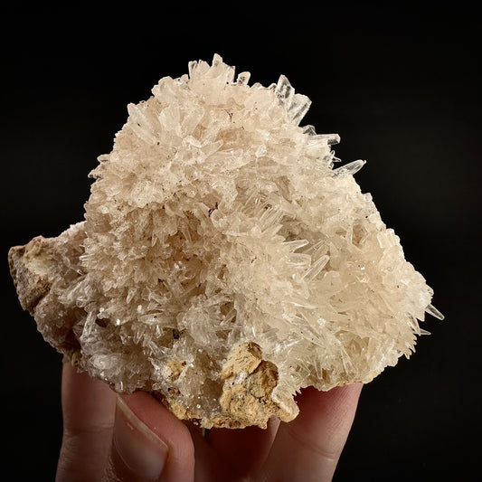 Calcite Cluster (Indonesia) | Scalenohedral calcite, white calcite, calcite crystal, hedgehog calcite, crystals, mineral specimen