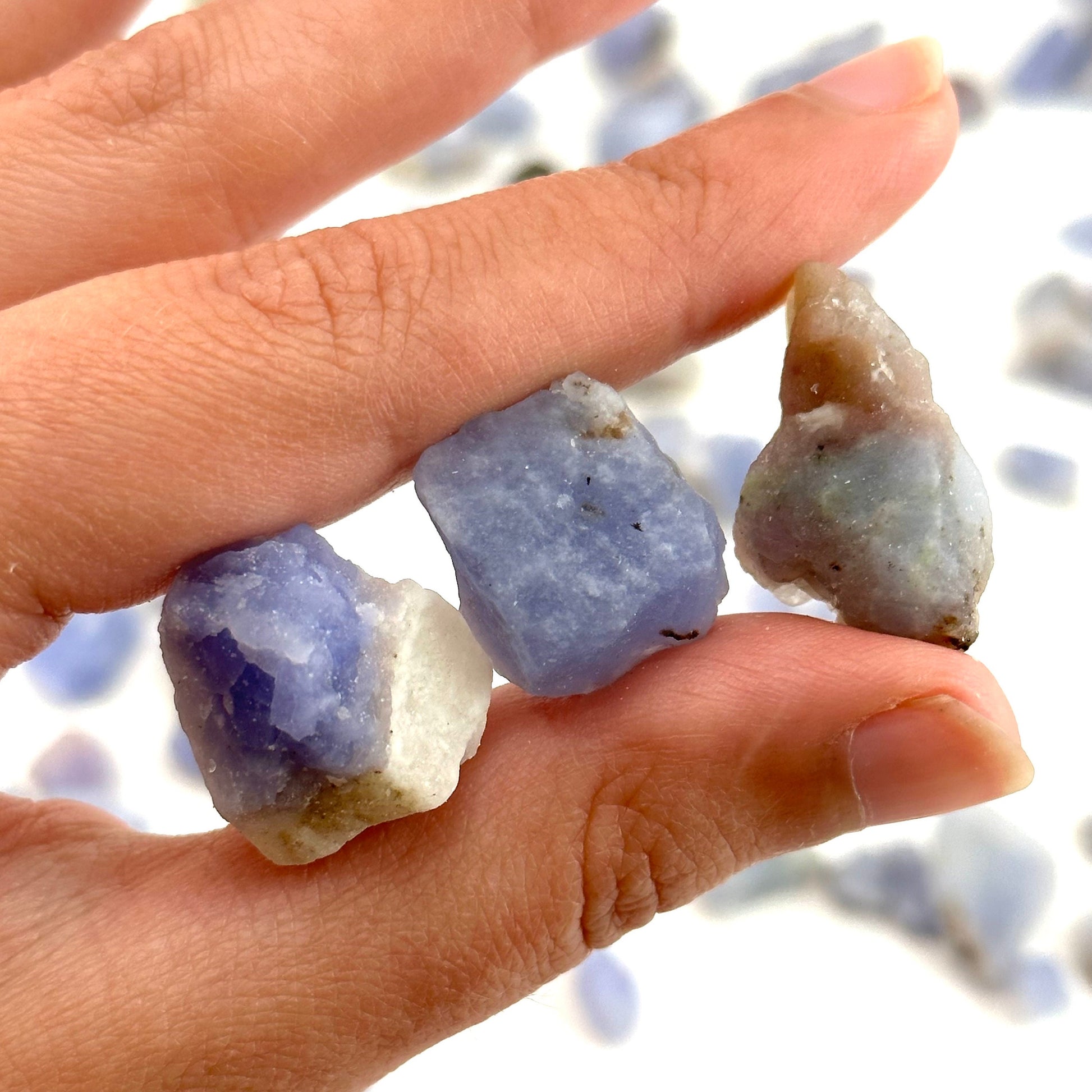 ONE Blue Hackmanite Raw Specimen | raw hackmanite, blue hackmanite, hackmanite crystal, purple hackmanite