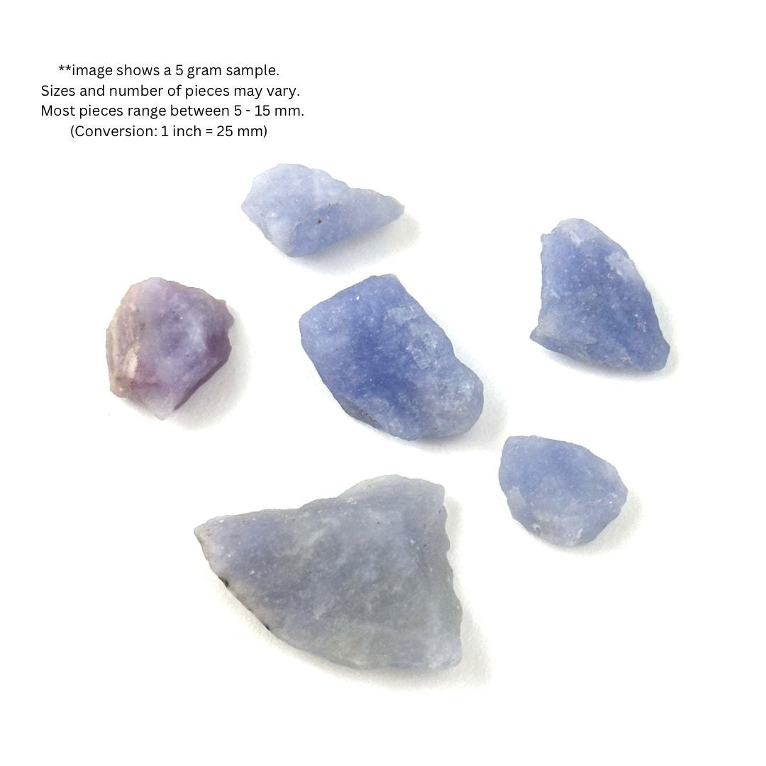 5 Grams of Blue Hackmanite Chips | raw hackmanite, blue hackmanite, hackmanite crystal, purple hackmanite