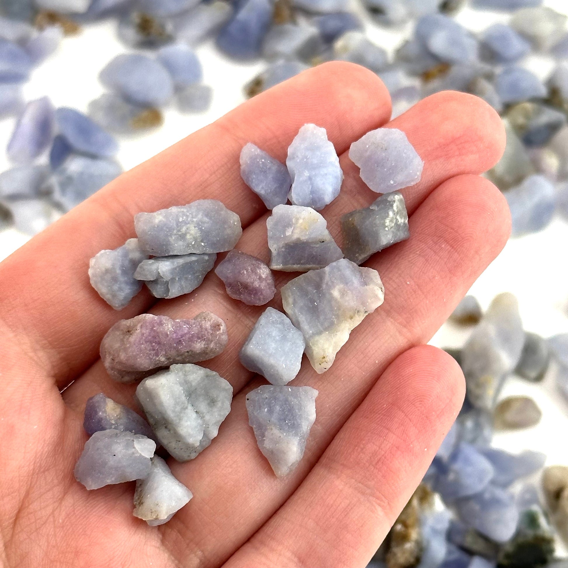 5 Grams of Blue Hackmanite Chips | raw hackmanite, blue hackmanite, hackmanite crystal, purple hackmanite