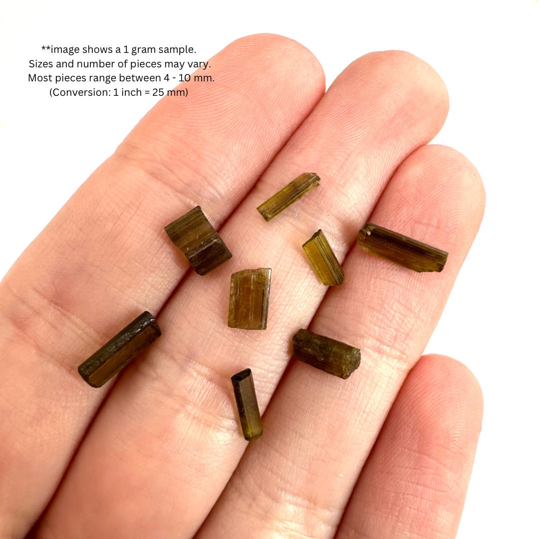 Mini Epidote Crystals | 1 Gram (Pakistan), epidote specimen, green epidote, epidote crystal, mineral specimen, crystals