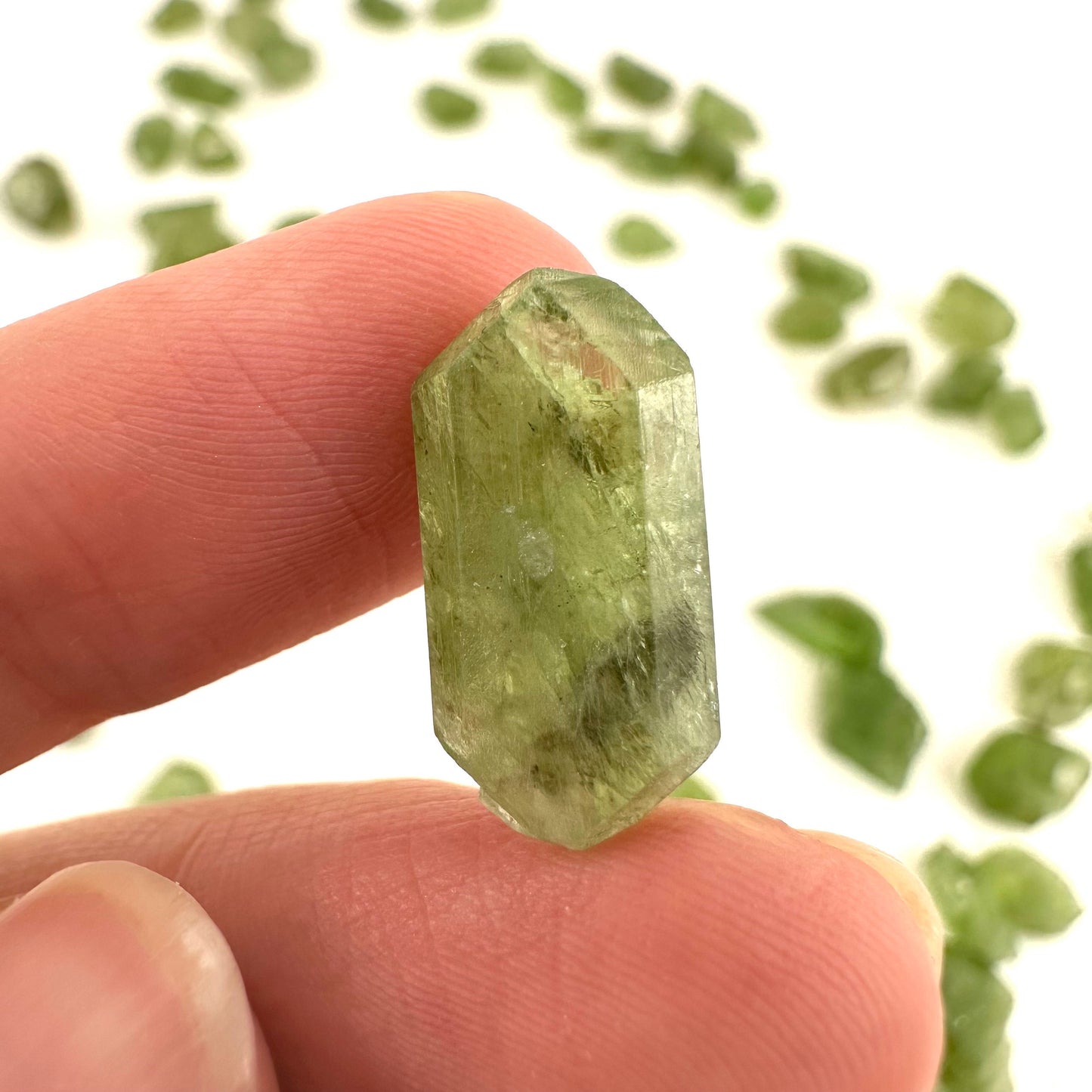 ONE Chromium Diopside Crystal (Afghanistan) | chrome diopside, diopside specimen, green diopside, diopside crystal, mineral specimen, crysta