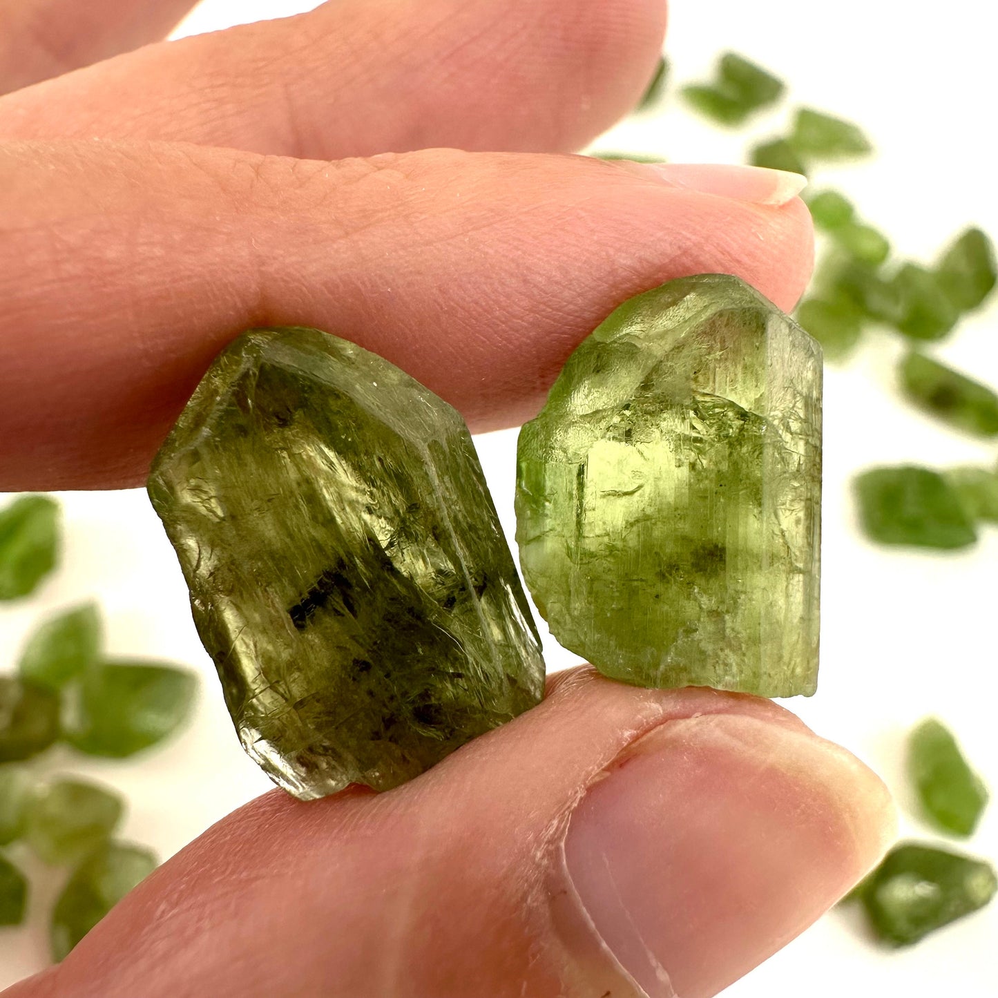 ONE Chromium Diopside Crystal (Afghanistan) | chrome diopside, diopside specimen, green diopside, diopside crystal, mineral specimen, crysta