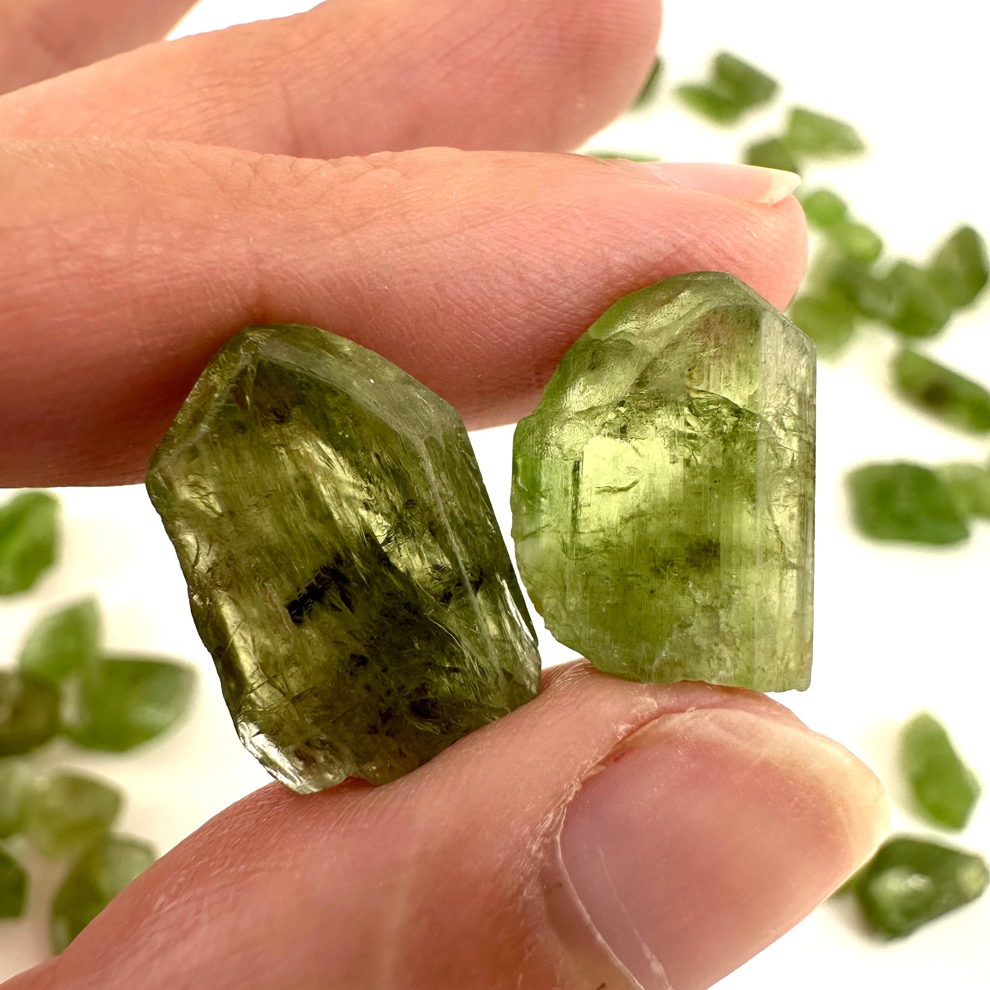 ONE Chromium Diopside Crystal (Afghanistan) | chrome diopside, diopside specimen, green diopside, diopside crystal, mineral specimen, crysta