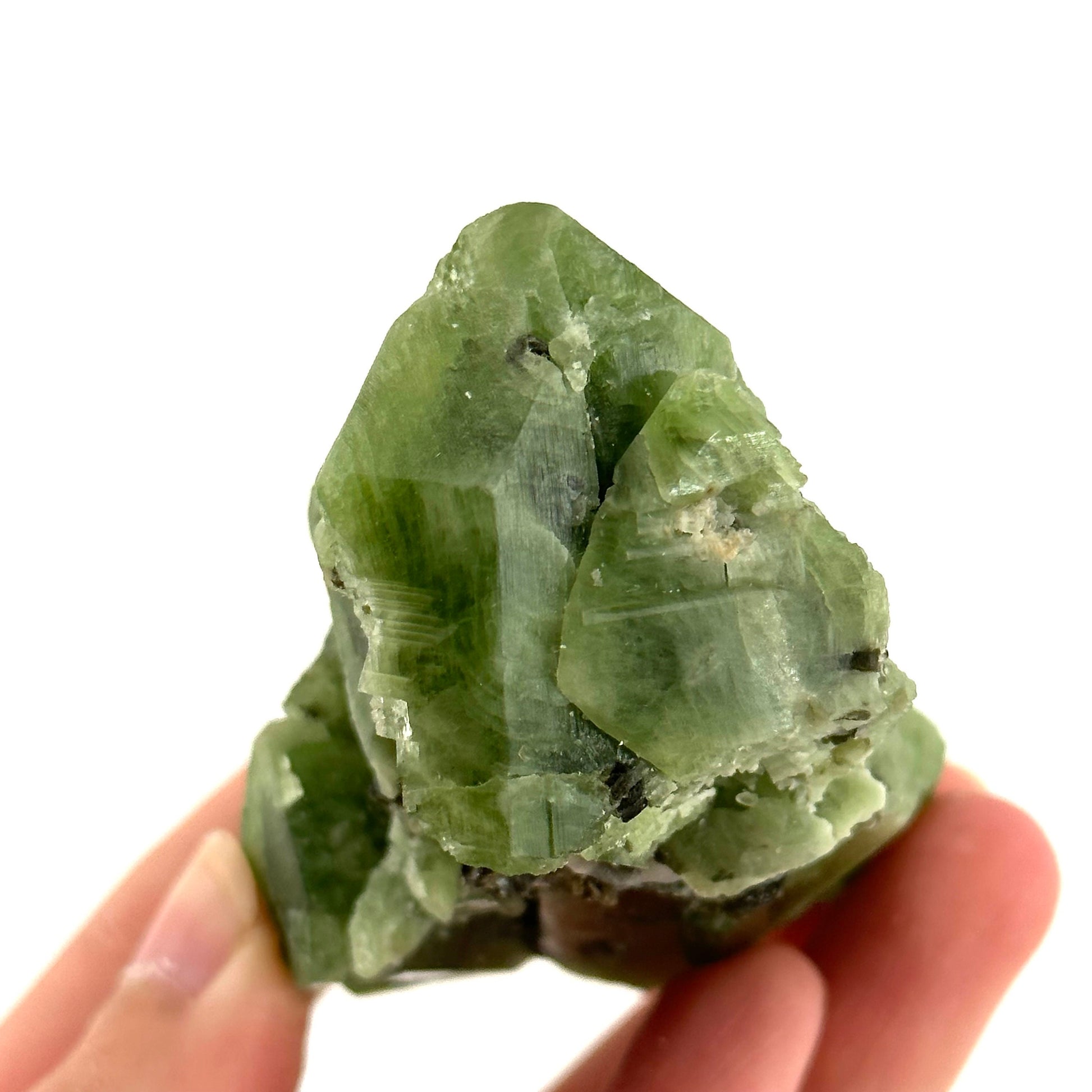 Diopside & Black Mica (Afghanistan) | chrome diopside, diopside specimen, green diopside, diopside crystal, mineral specimen, crysta