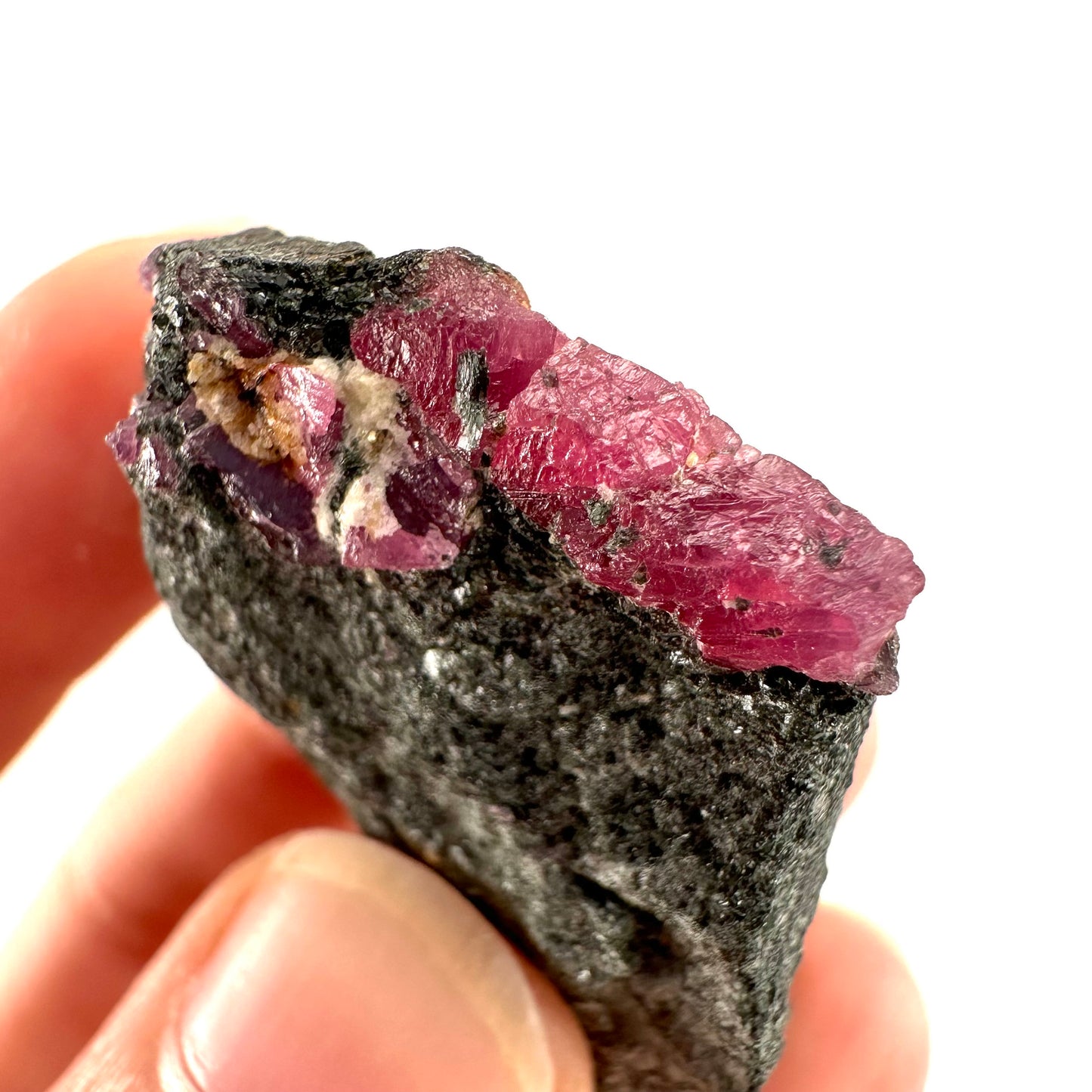 Natural Ruby on Matrix (Tanzania) | natural red ruby, red ruby, authentic ruby, corundum var. ruby, mineral specimen