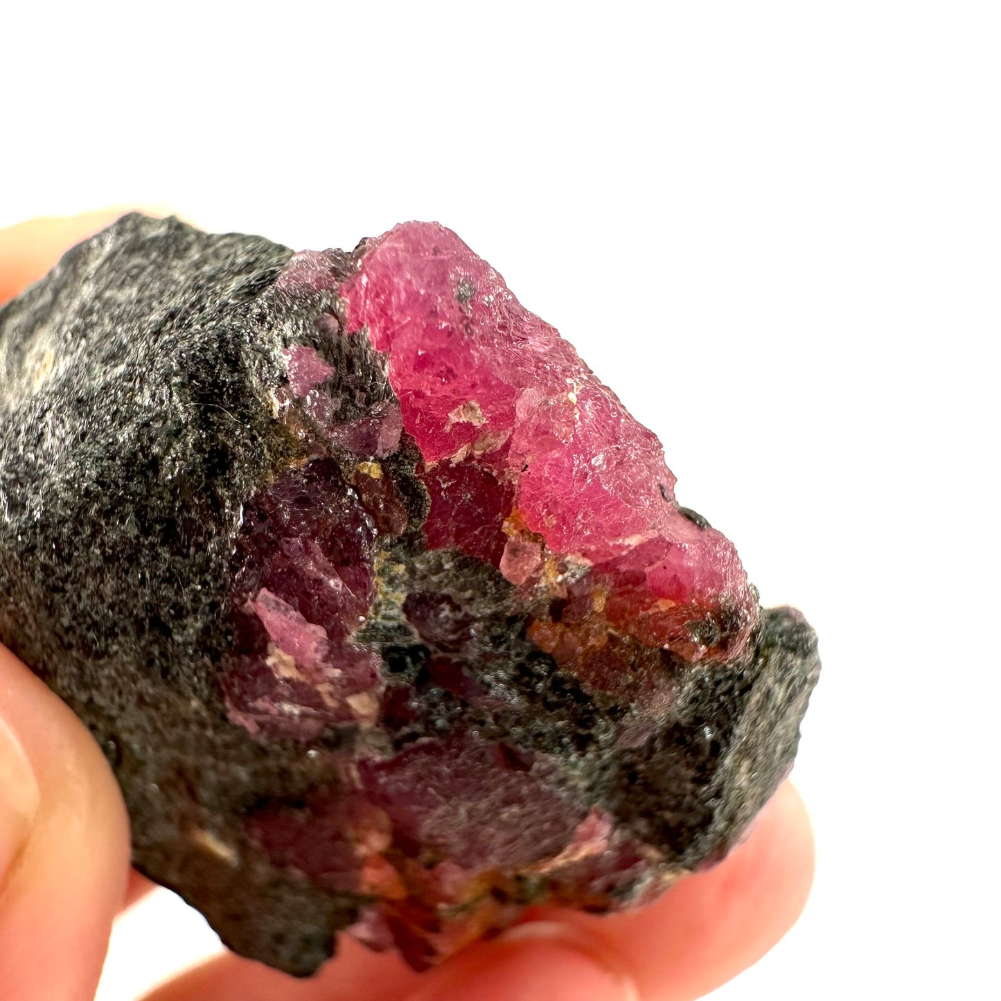 Natural Ruby on Matrix (Tanzania) | natural red ruby, red ruby, authentic ruby, corundum var. ruby, mineral specimen