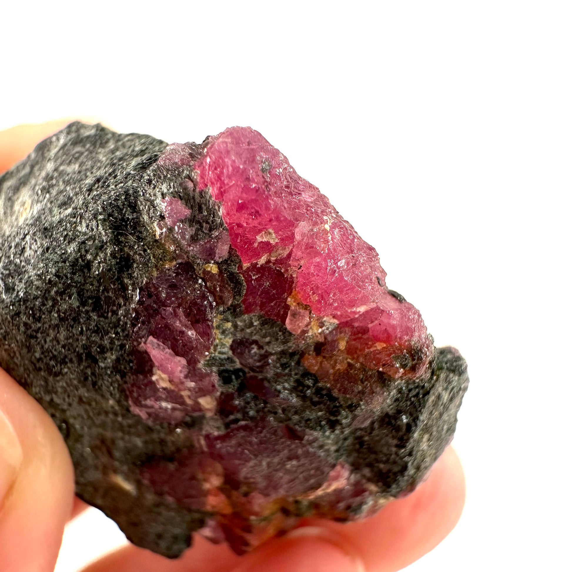 Natural Ruby on Matrix (Tanzania) | natural red ruby, red ruby, authentic ruby, corundum var. ruby, mineral specimen