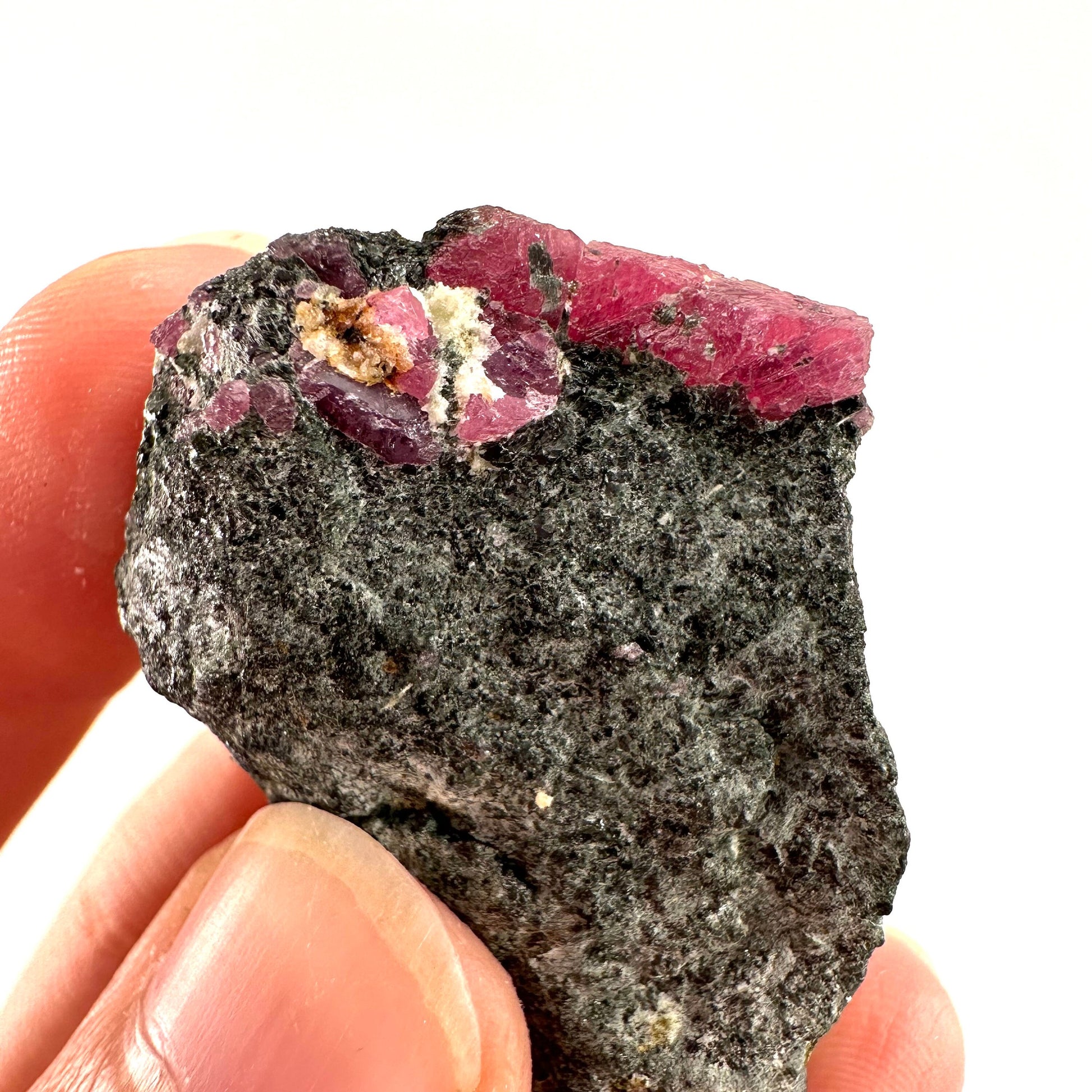 Natural Ruby on Matrix (Tanzania) | natural red ruby, red ruby, authentic ruby, corundum var. ruby, mineral specimen