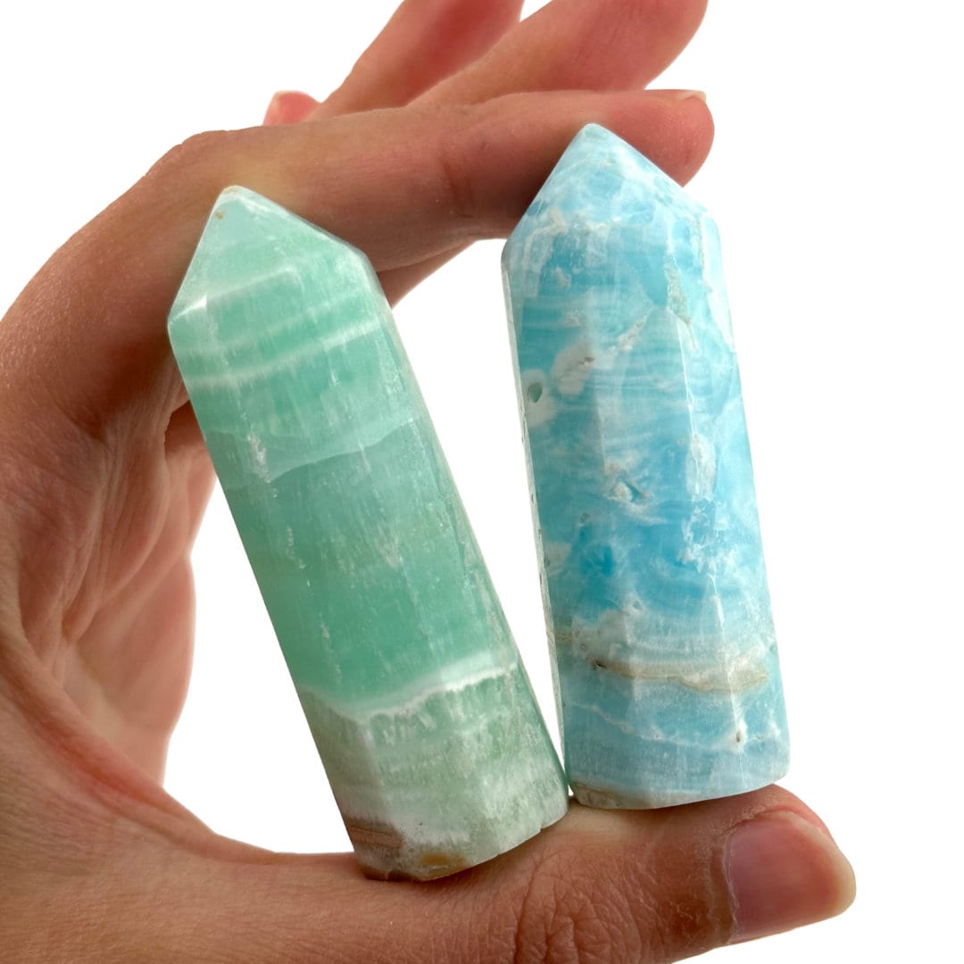 Caribbean Blue Calcite Point, blue calcite tower, crystal point, blue calcite crystal, Caribbean calcite, carribean calcite point