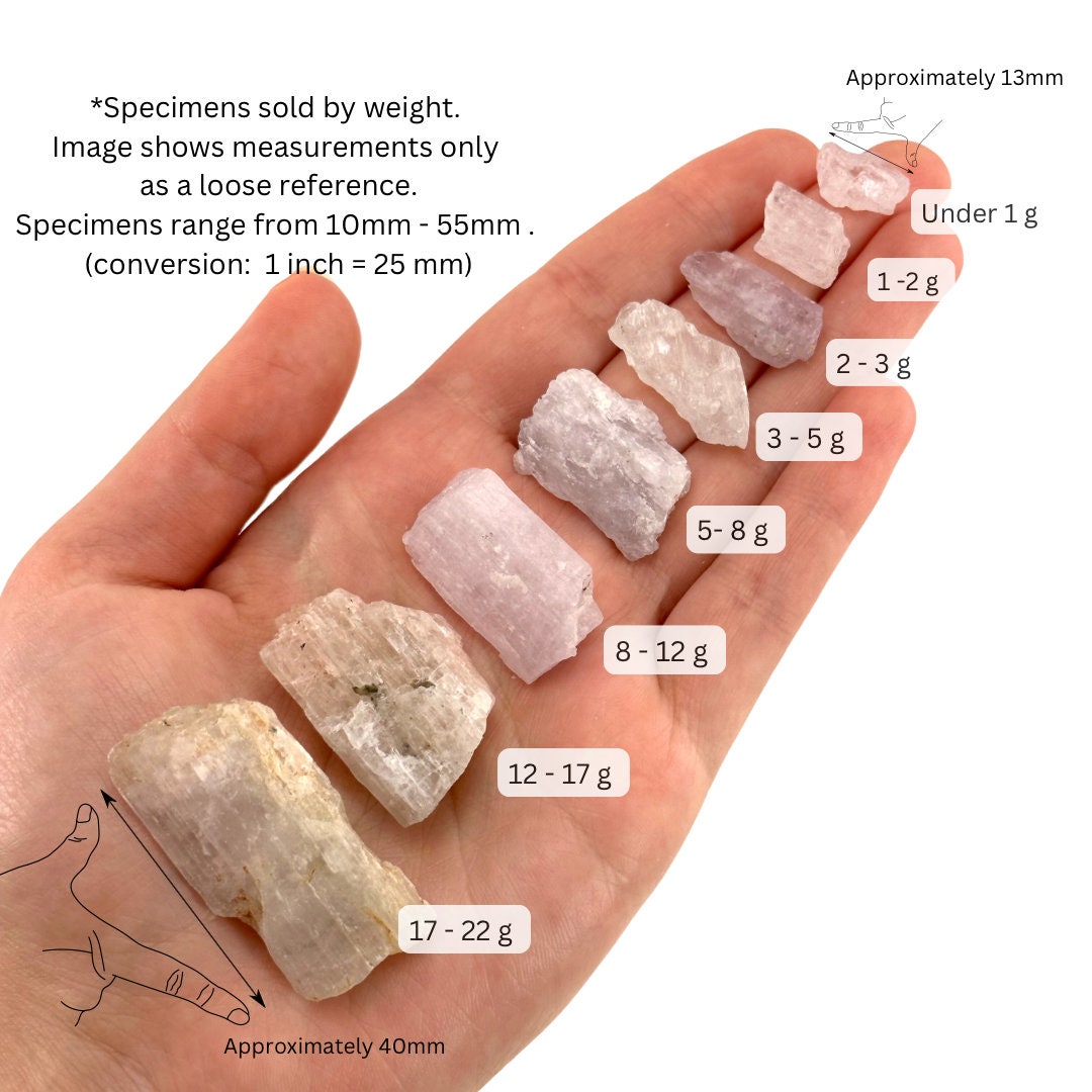 ONE Kunzite Crystal (Pakistan) | raw kunzite, kunzite crystal, kunzite specimen, kunzite