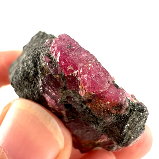 Natural Ruby on Matrix (Tanzania) | natural red ruby, red ruby, authentic ruby, corundum var. ruby, mineral specimen