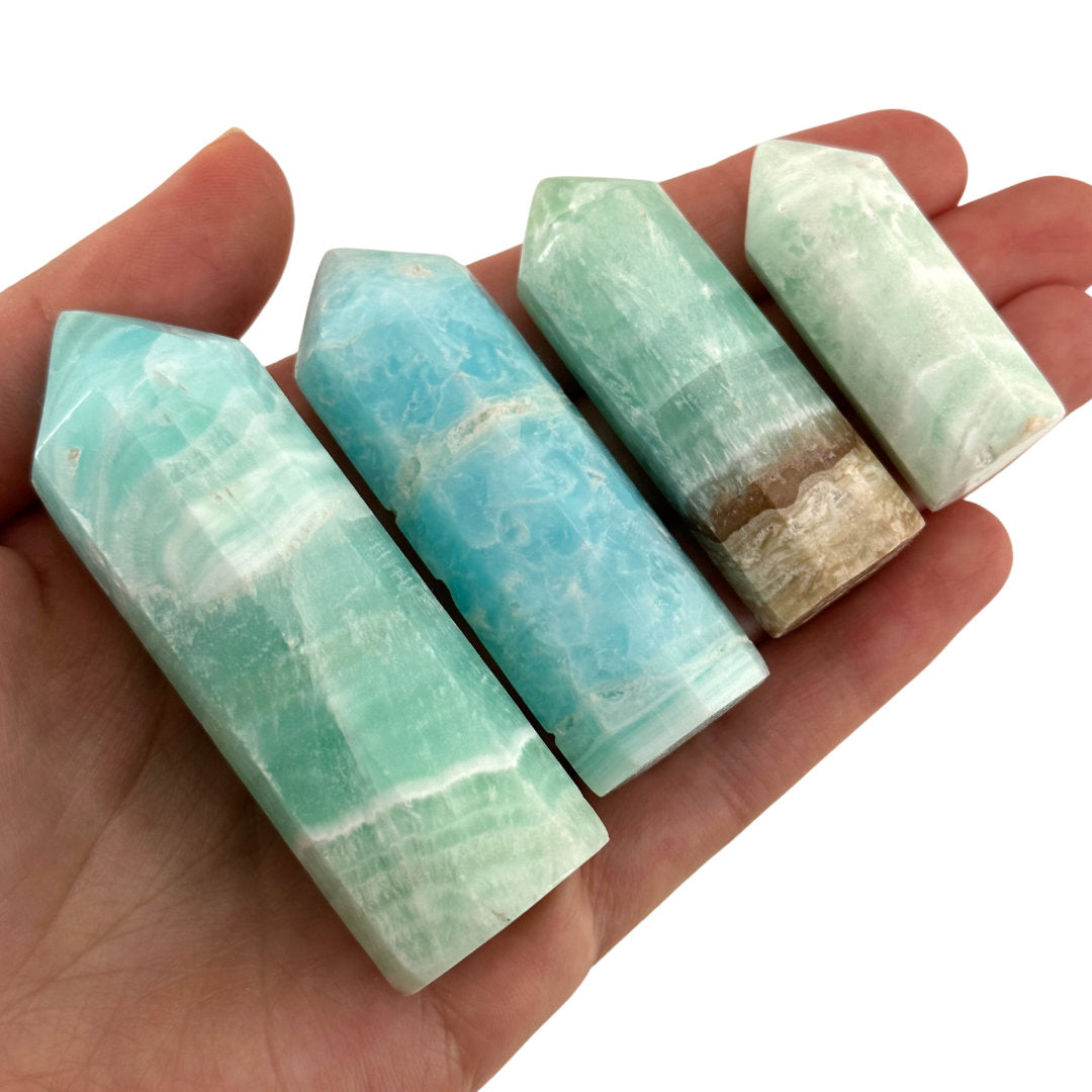 Caribbean Blue Calcite Point, blue calcite tower, crystal point, blue calcite crystal, Caribbean calcite, carribean calcite point