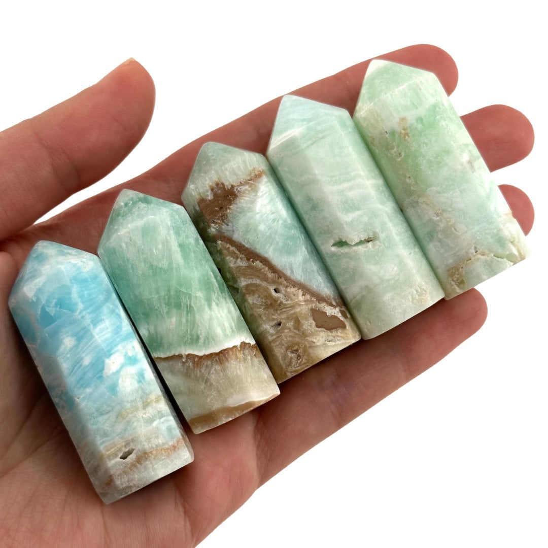 Caribbean Blue Calcite Point, blue calcite tower, crystal point, blue calcite crystal, Caribbean calcite, carribean calcite point