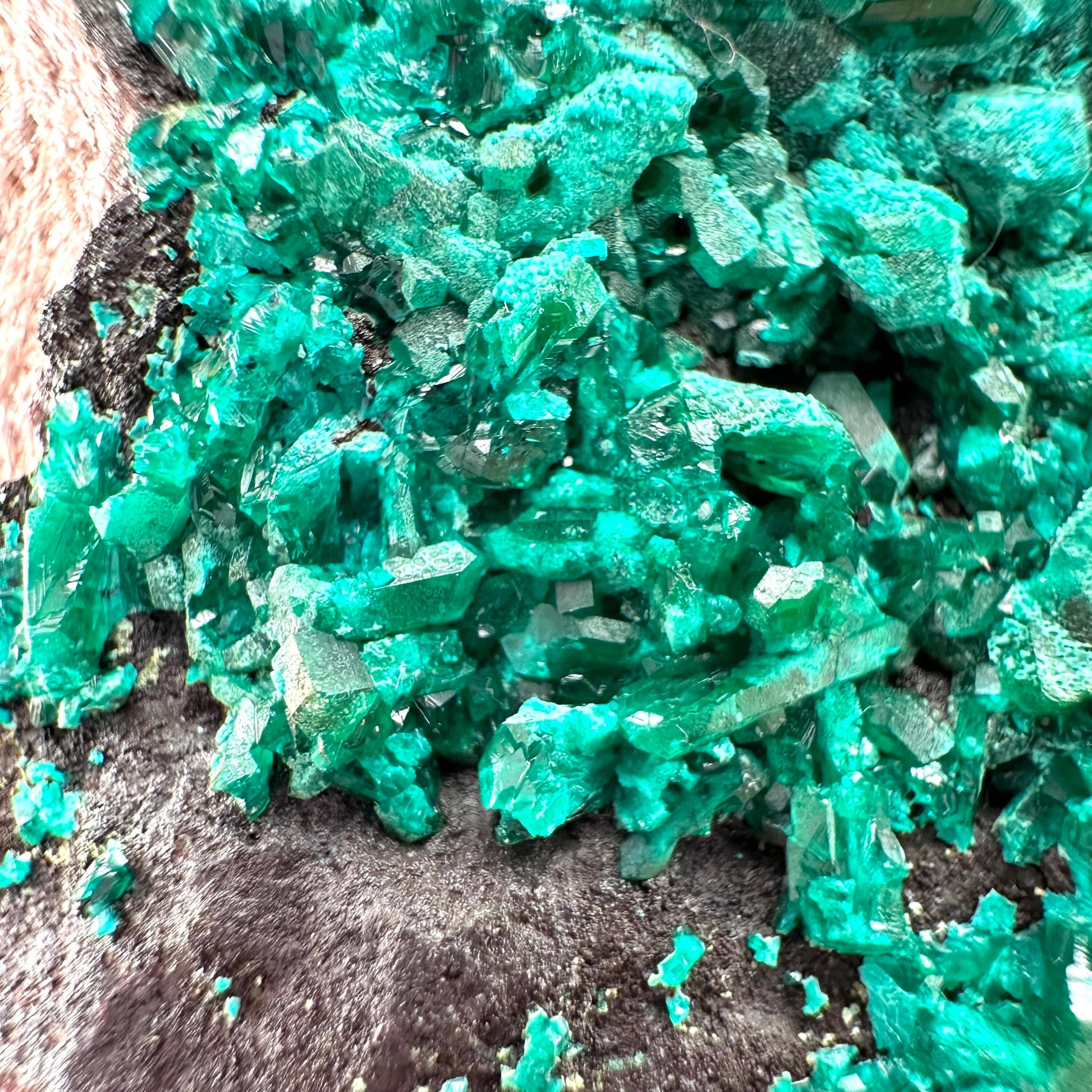 Dioptase Specimen (Namibia), raw dioptase, dioptase crystal, mineral specimen
