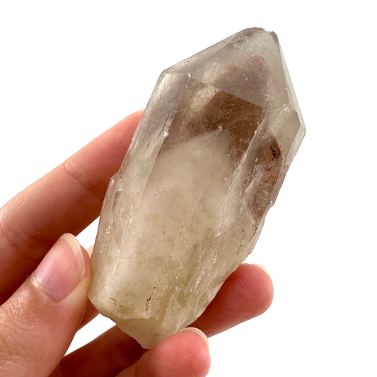 Red Hematite Quartz Cluster (Zimbabwe), quartz crystal, hematite quartz point, red phantom quartz, fire quartz