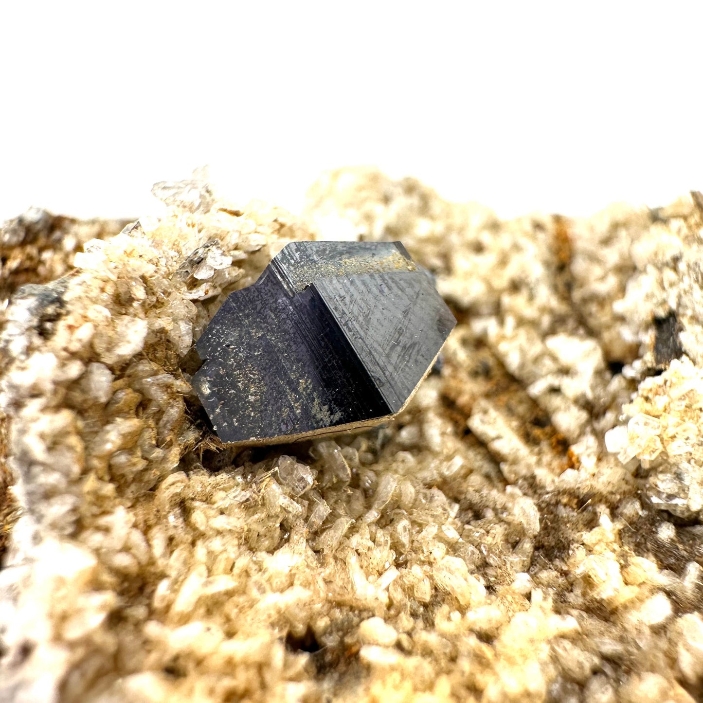 Anatase on Matrix with Quartz (Pakistan), anatase crystal, terminated anatase, mineral specimen, rare gems