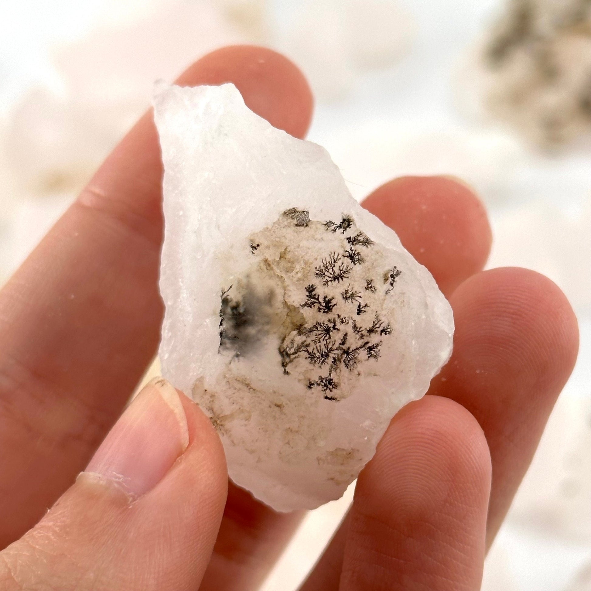 ONE UV-Reactive Mangano Calcite Specimen | raw mangano calcite, pink mangano calcite, fluorescent crystal, mineral specimen