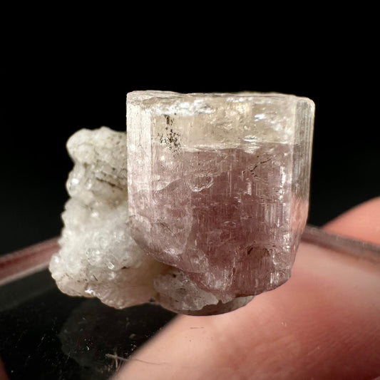 Pink Fluorapatite & Albite (Pakistan), natural pink apatite, terminated apatite crystal, mineral specimen, rare gems