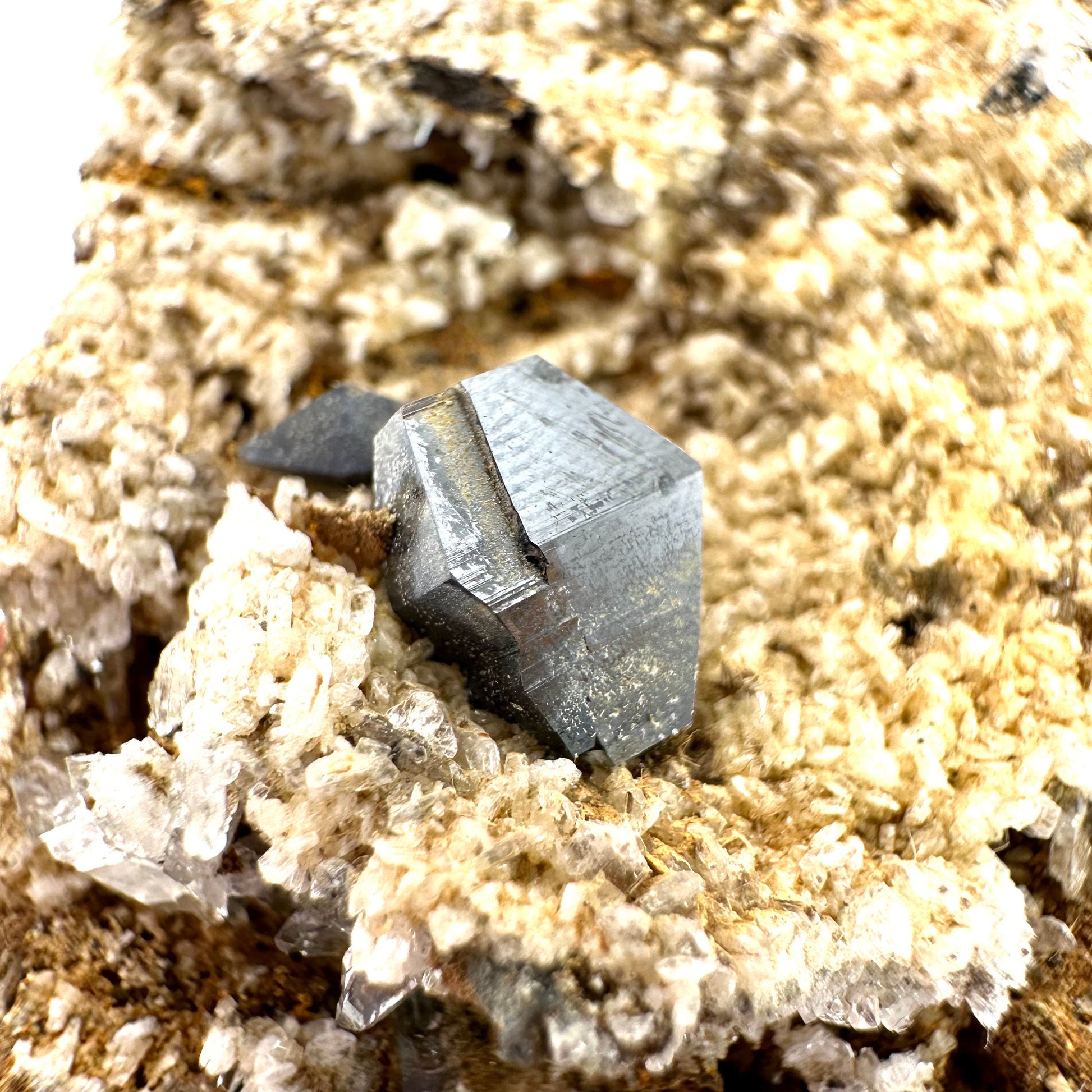 Anatase on Matrix with Quartz (Pakistan), anatase crystal, terminated anatase, mineral specimen, rare gems