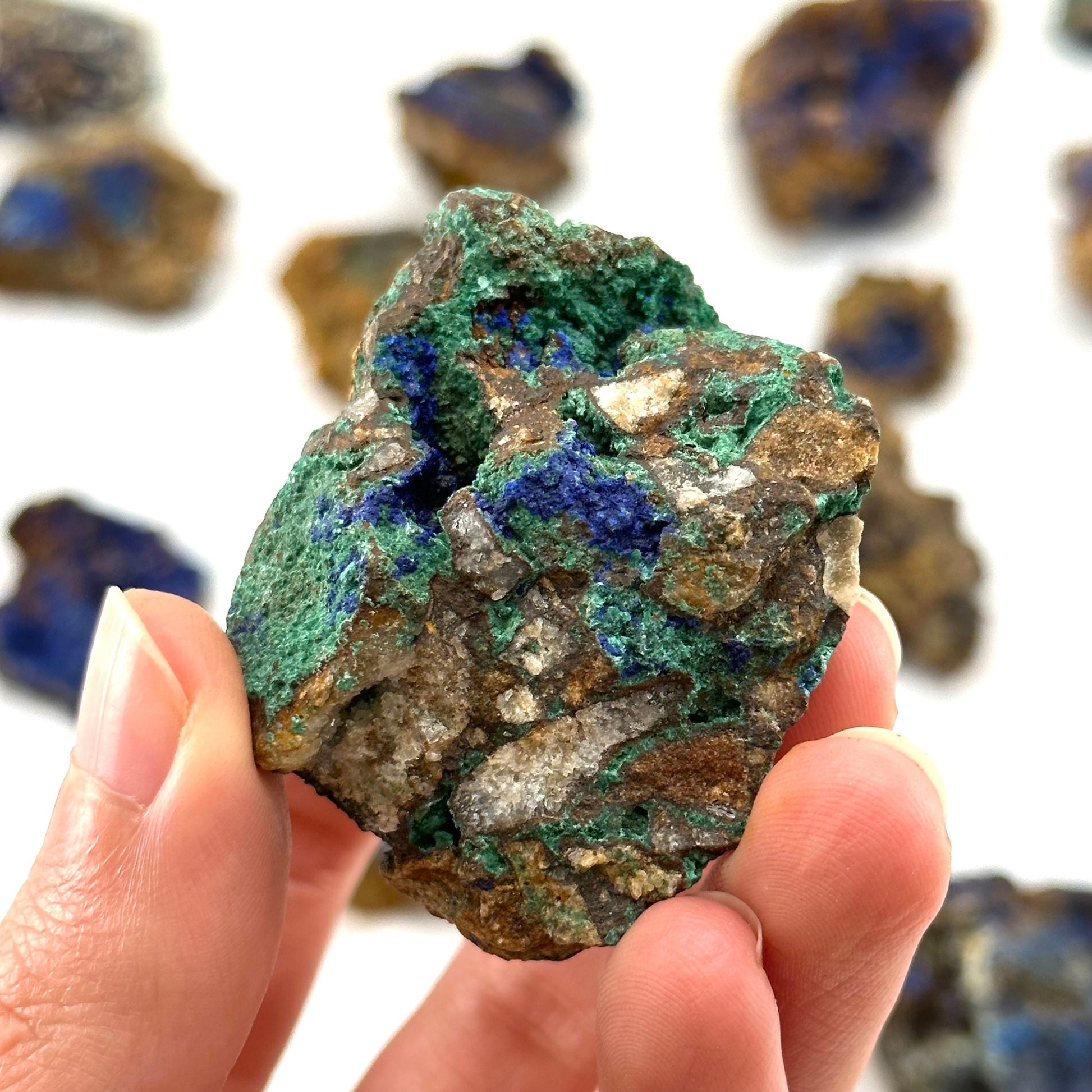 ONE Azurite Cluster (Indonesia) | raw azurite, azurite specimen, sparkly azurite, blue azurite
