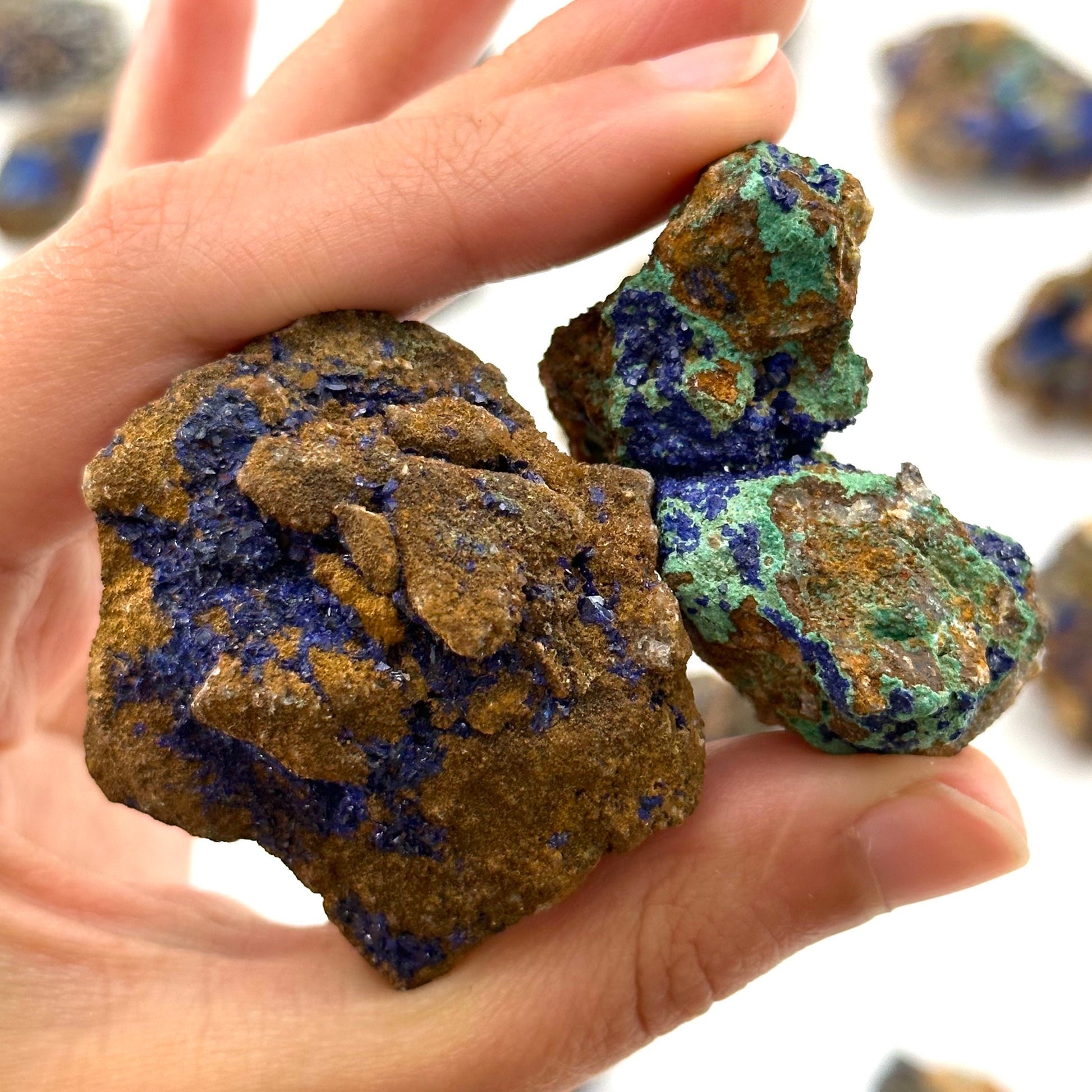 ONE Azurite Cluster (Indonesia) | raw azurite, azurite specimen, sparkly azurite, blue azurite