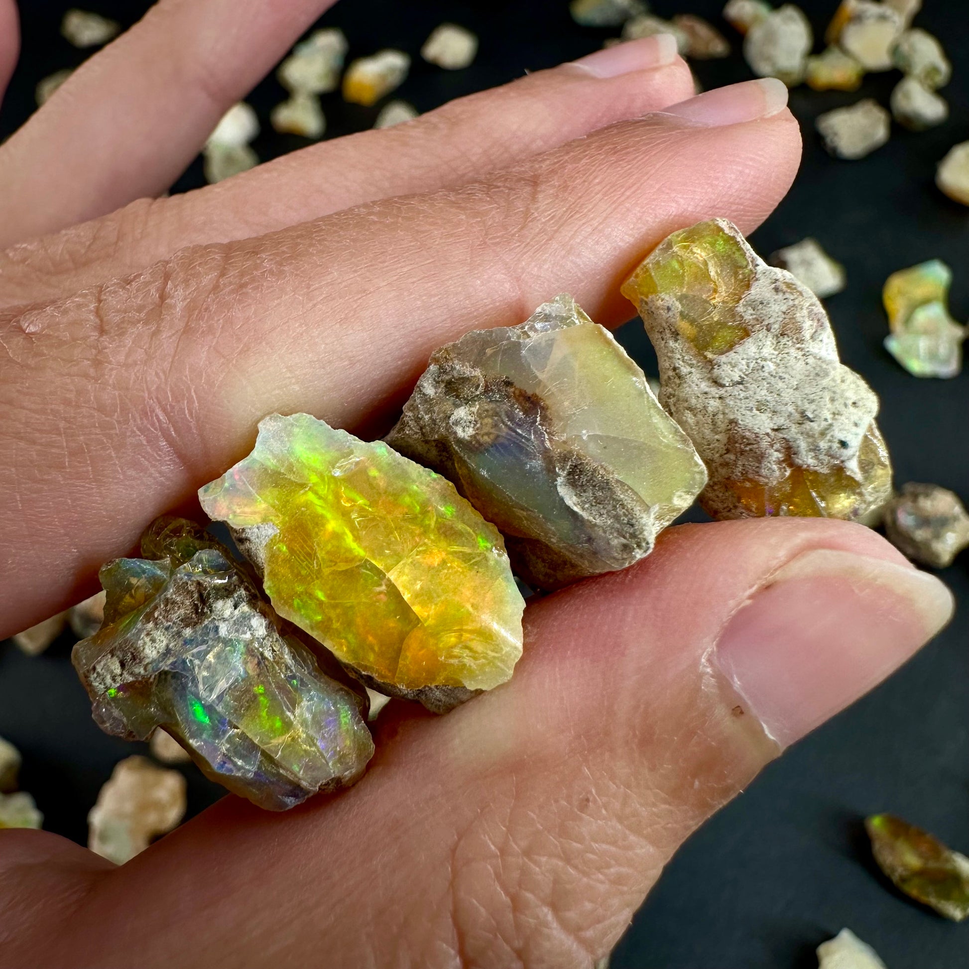 Natural Opals (per gram) | Ethiopian Opal, natural opal, rough opals, welo opal, raw opal