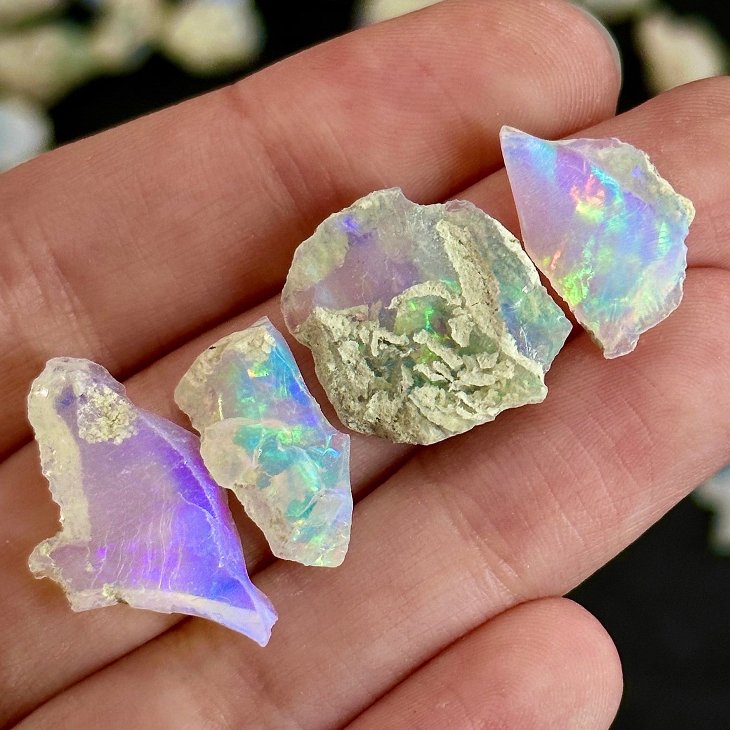 Raw Opal Specimen | natural Ethiopian welo opal crystal