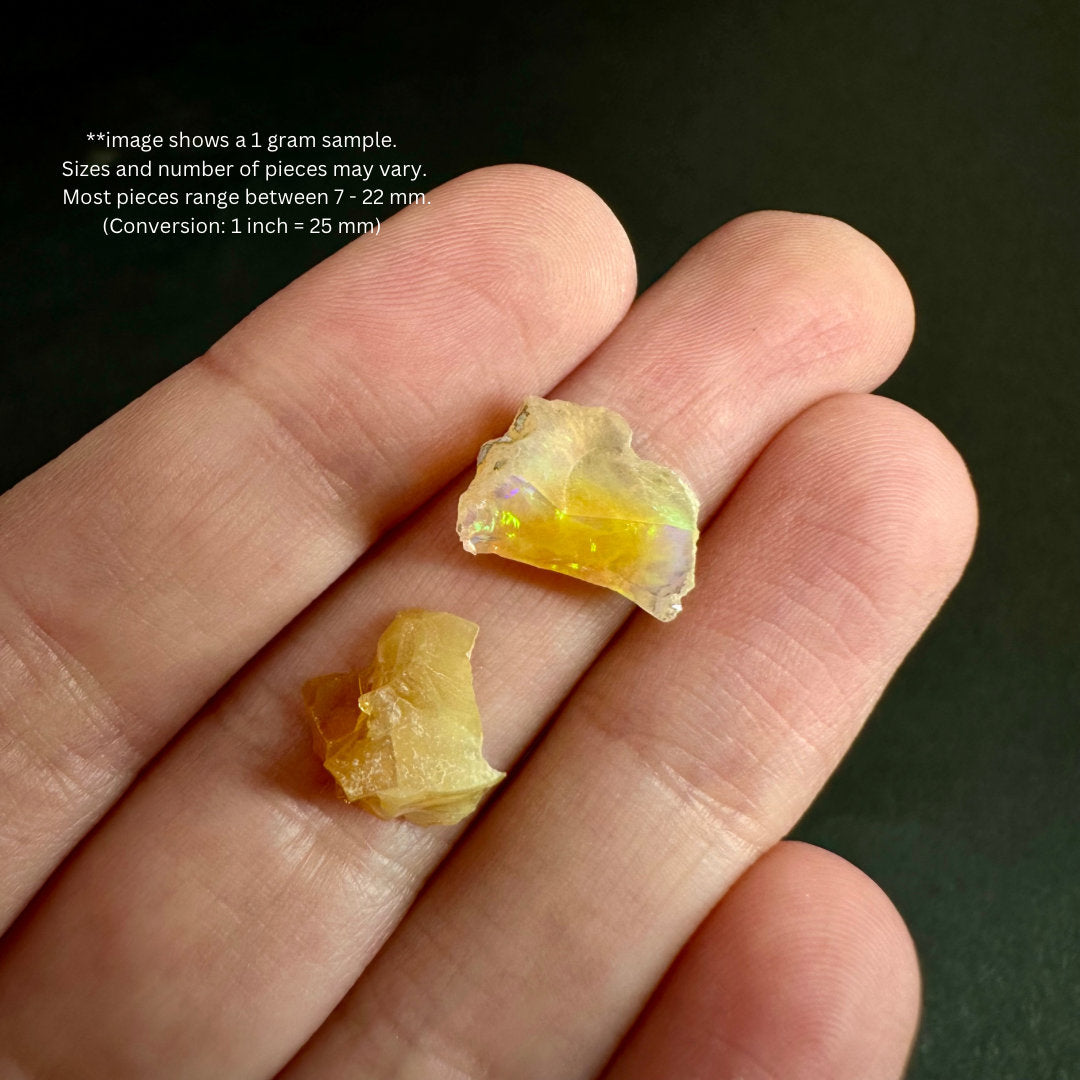 Natural Opals (per gram) | Ethiopian Opal, natural opal, rough opals, welo opal, raw opal