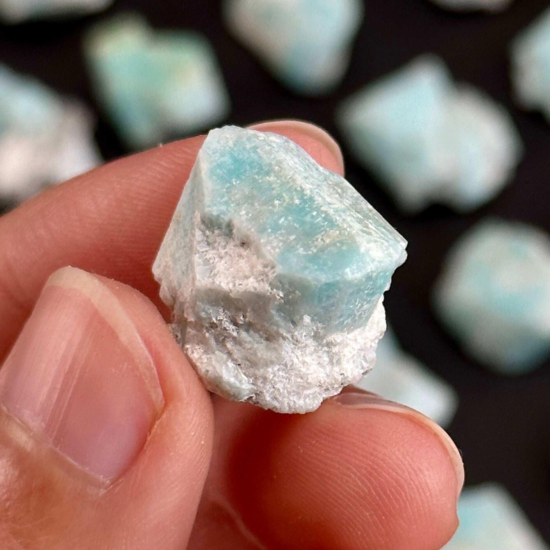 ONE Amazonite Crystal (Colorado, USA) | terminated amazonite, amazonite crystal, mineral specimen, rare crystals