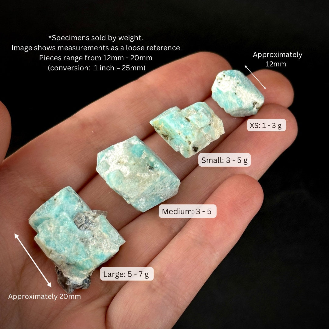 ONE Amazonite Crystal (Colorado, USA) | terminated amazonite, amazonite crystal, mineral specimen, rare crystals