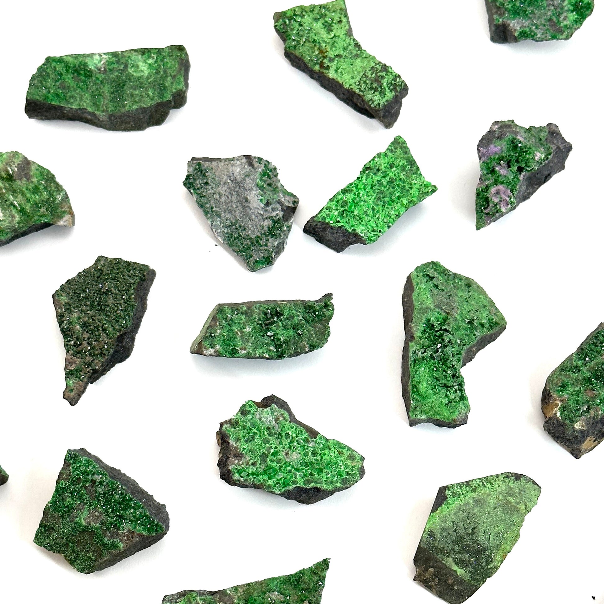 ONE Uvarovite Garnet (Russia) | green garnet, rare minerals, uvarovite garnet crystal, mineral specimen