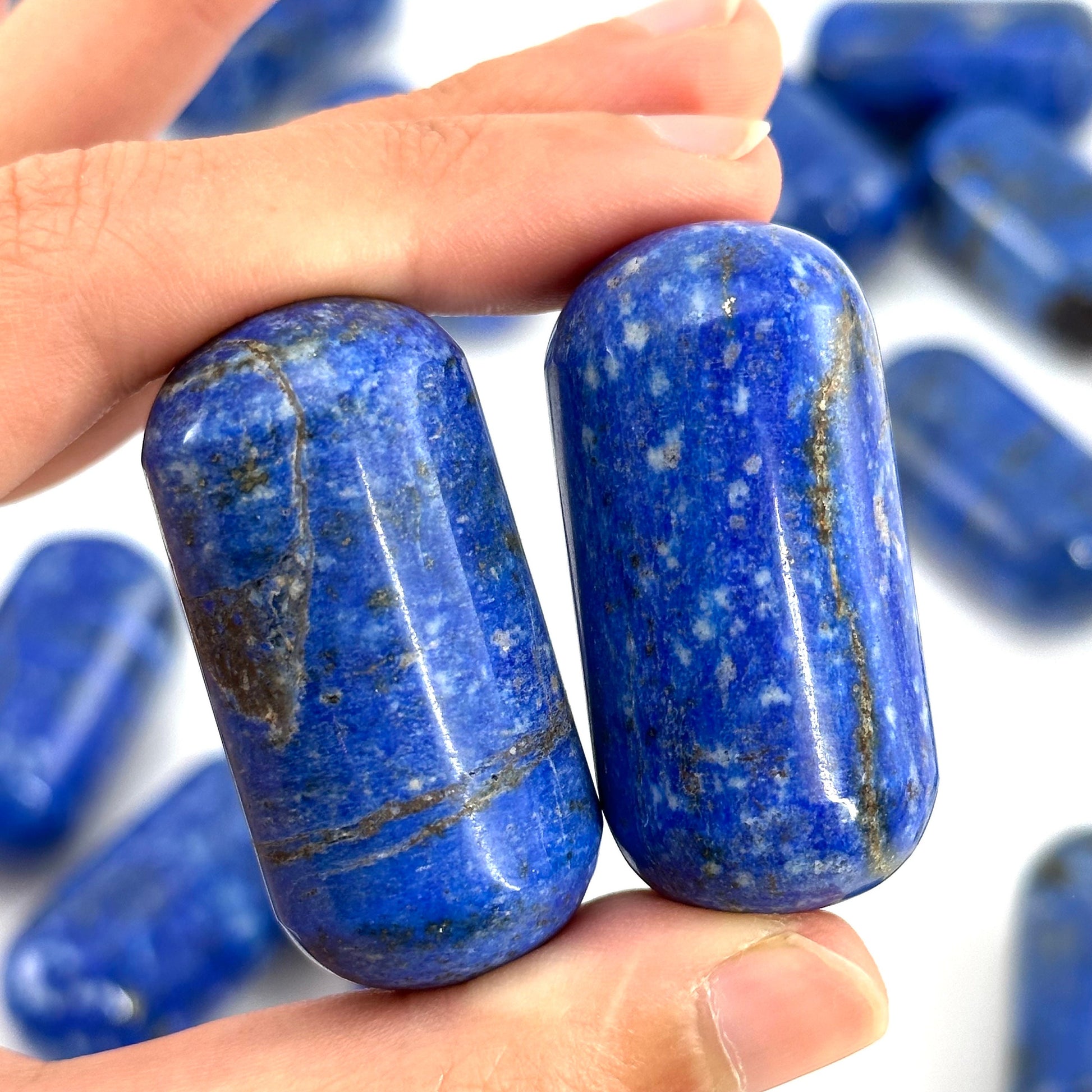 ONE Polished Lapis Lazuli, tumbled stones, tumbled crystal, blue lapis lazuli, lapis lazuli