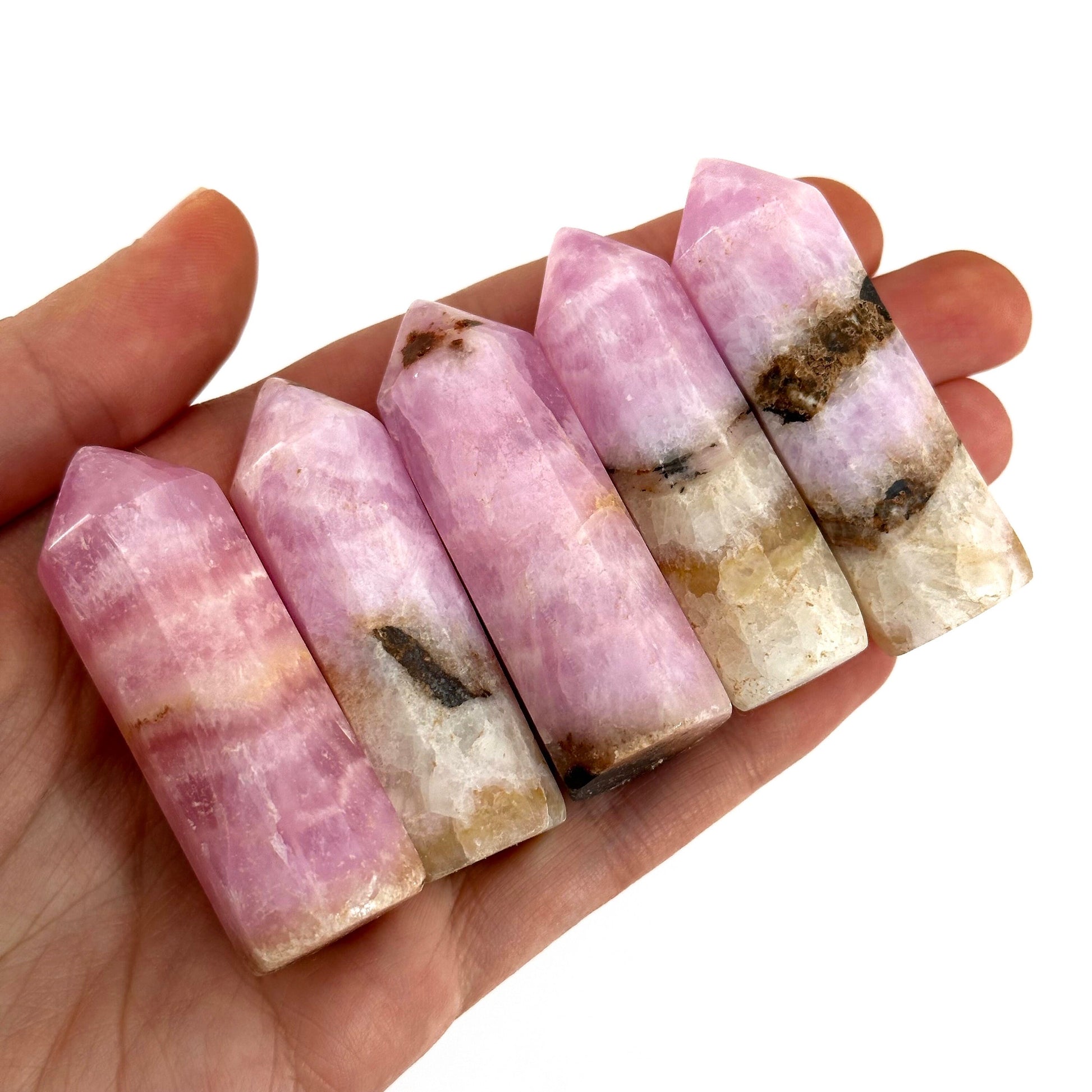 Rare! Pink Aragonite Point, natural pink aragonite tower, crystal point, pink aragonite crystal