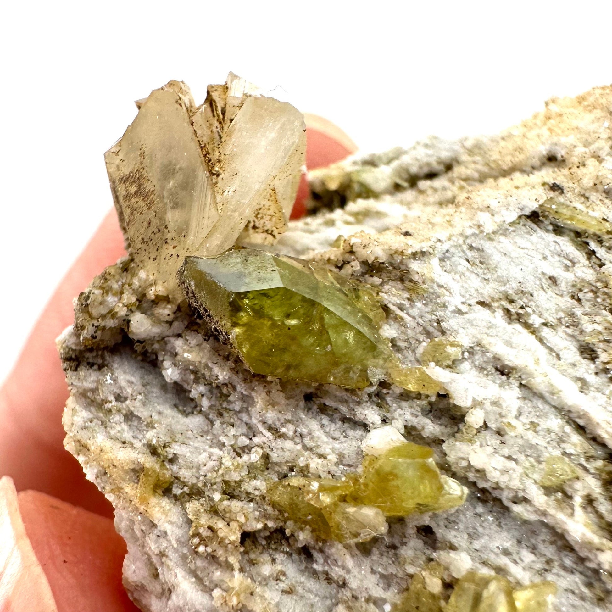 Titanite with Feldspar on Matrix (Pakistan) | sphene specimen, sphene titanite, titanite crystal, sphene crystal, rare minerals
