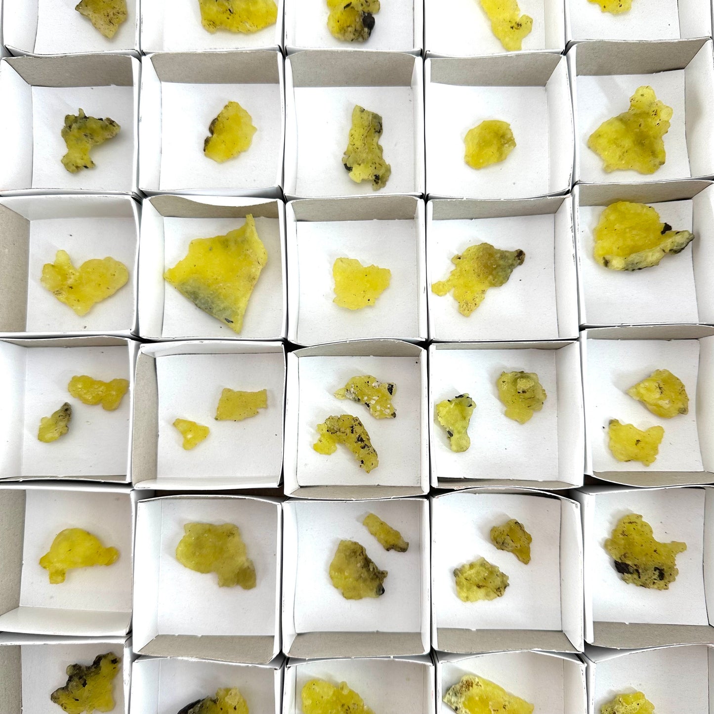 47pcs Yellow Brucite Wholesale | yellow brucite specimen, raw brucite, yellow brucite crystal, wholesale crystals, bulk crystals